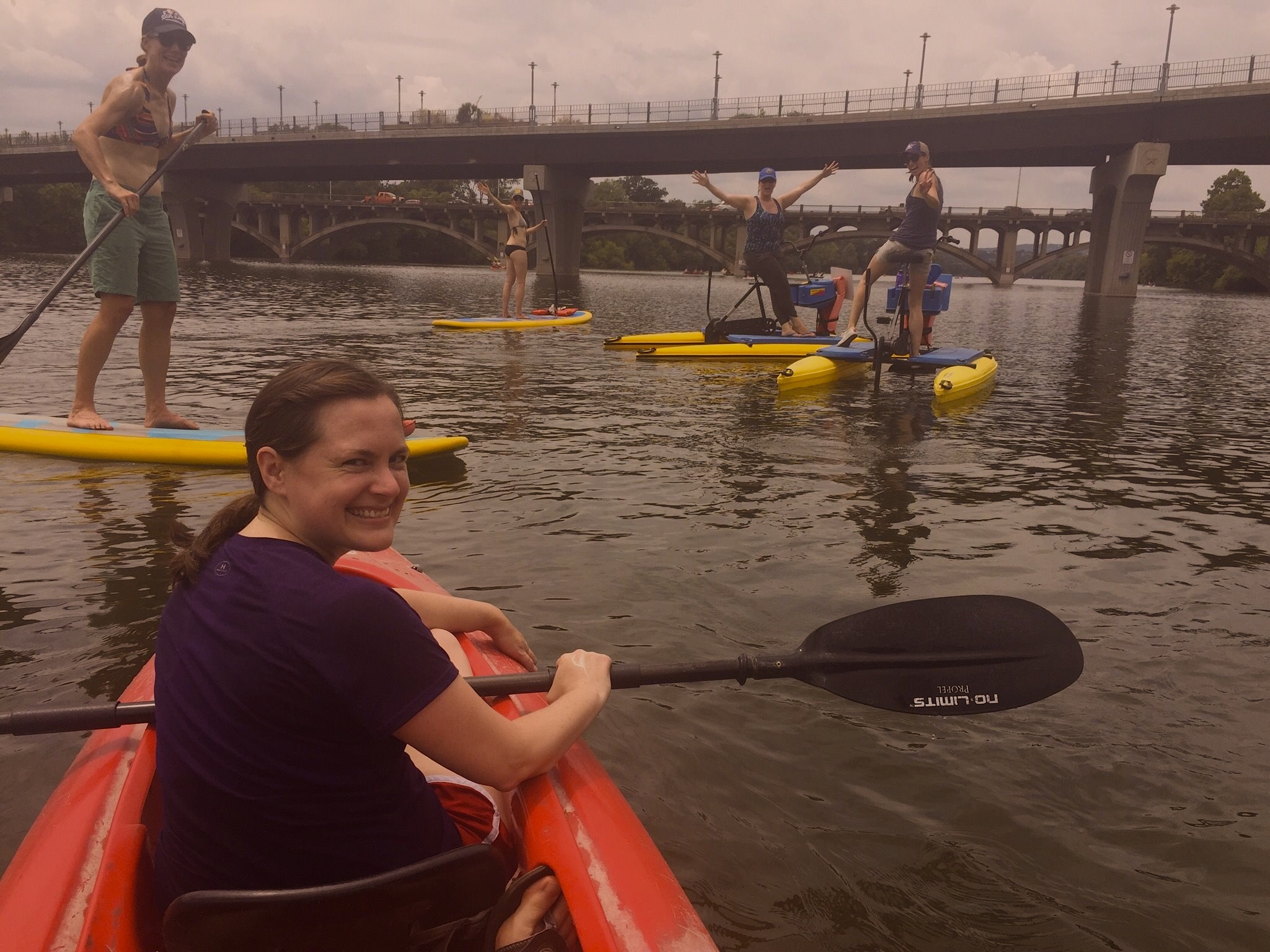 Fun times on Lady Bird Lake.