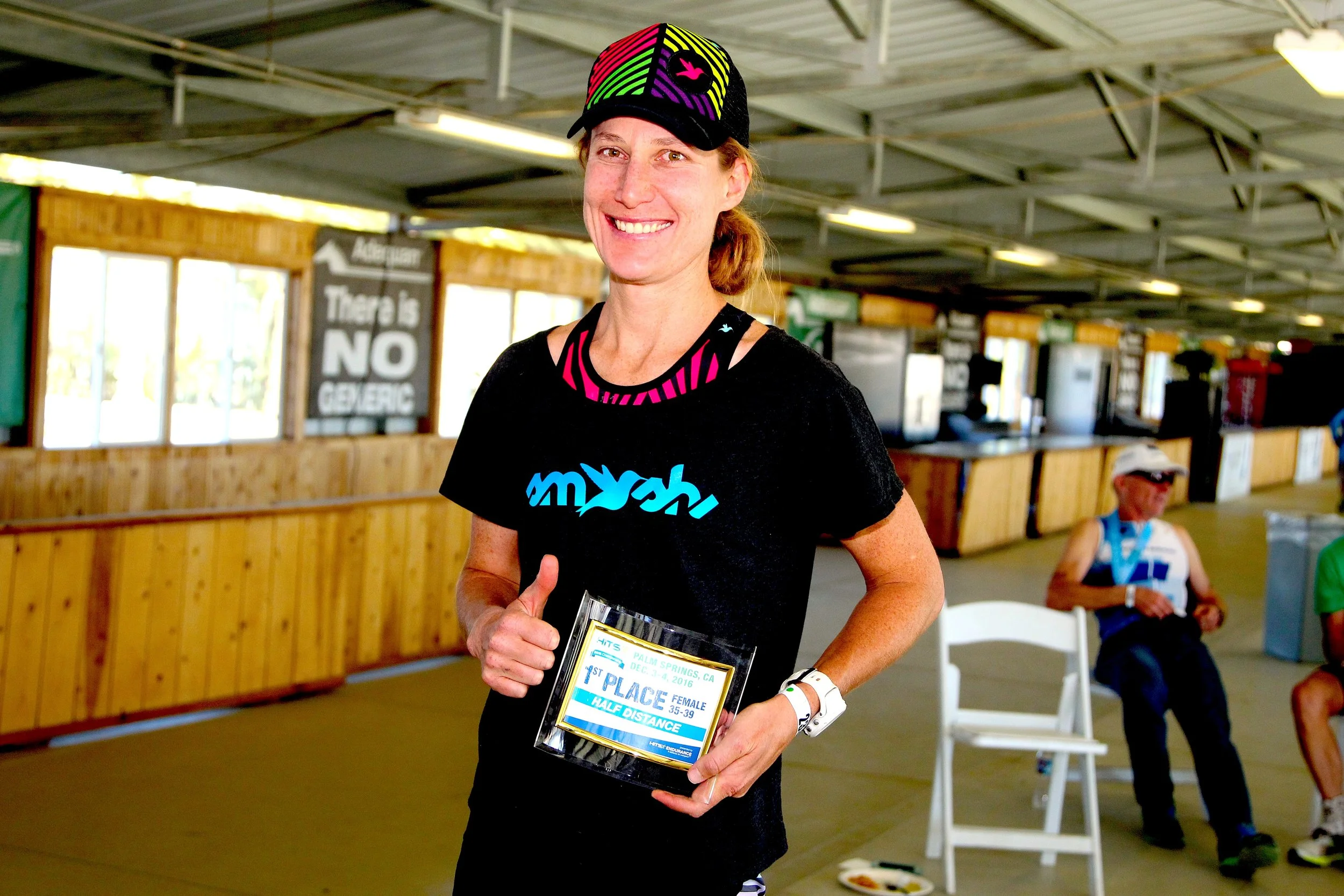 HITS Half ironman triathlon - 1st in 35 -39 AG, 4th Overall Female