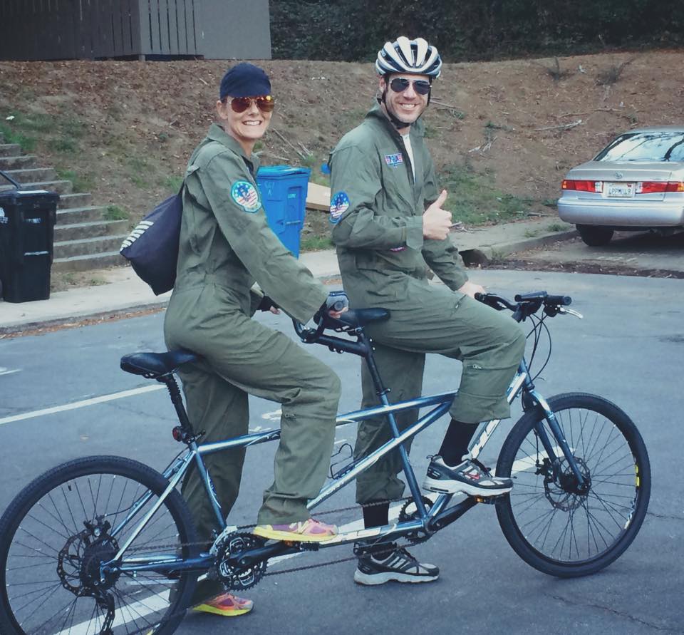 Sarah and Eric spinning around San Francisco.