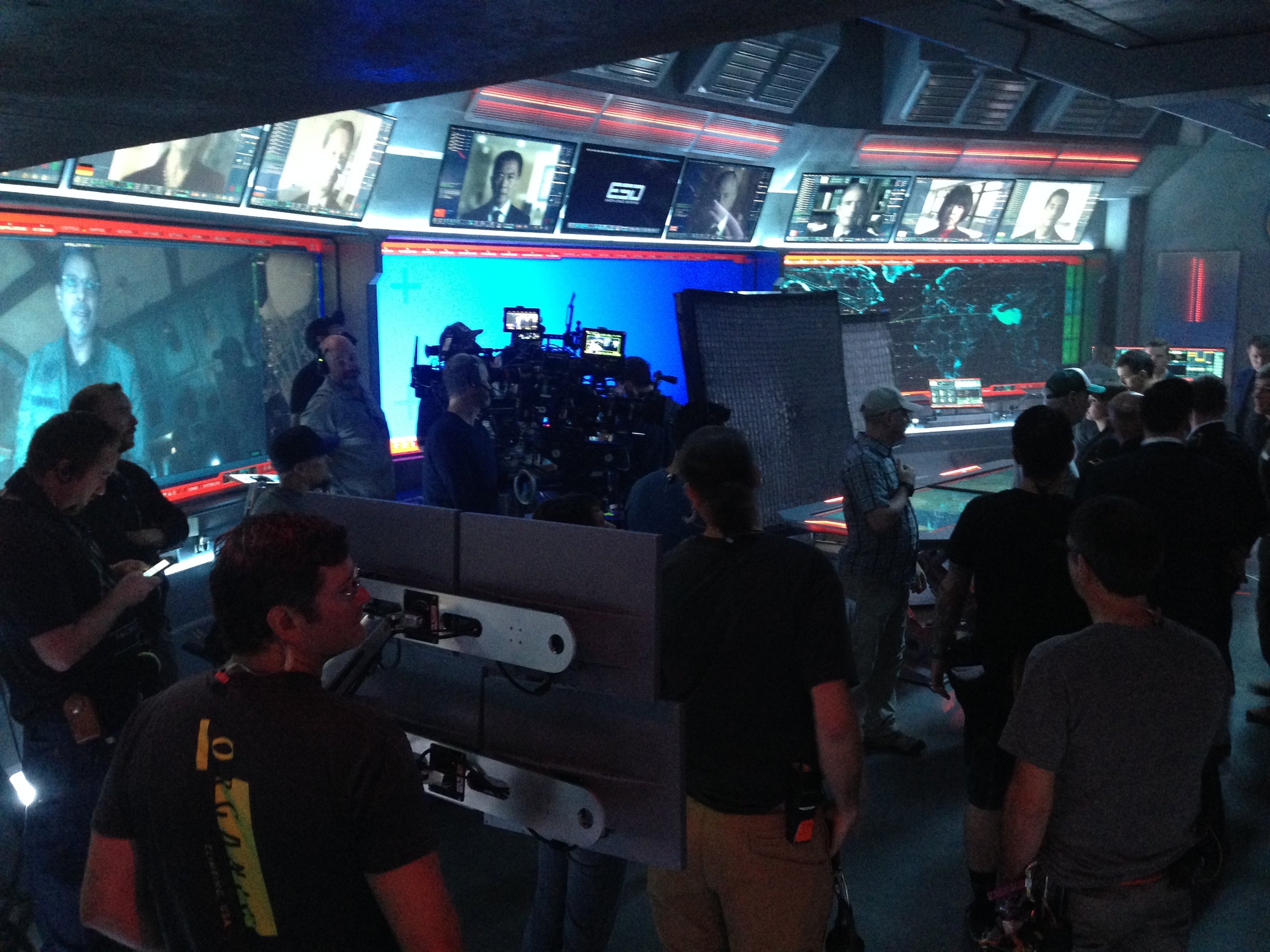 On the set of Independence Day Resurgence.