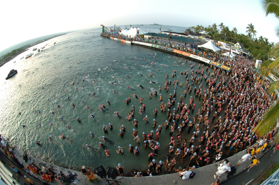 Ironman World Championship Swim Start. Kona, HI.