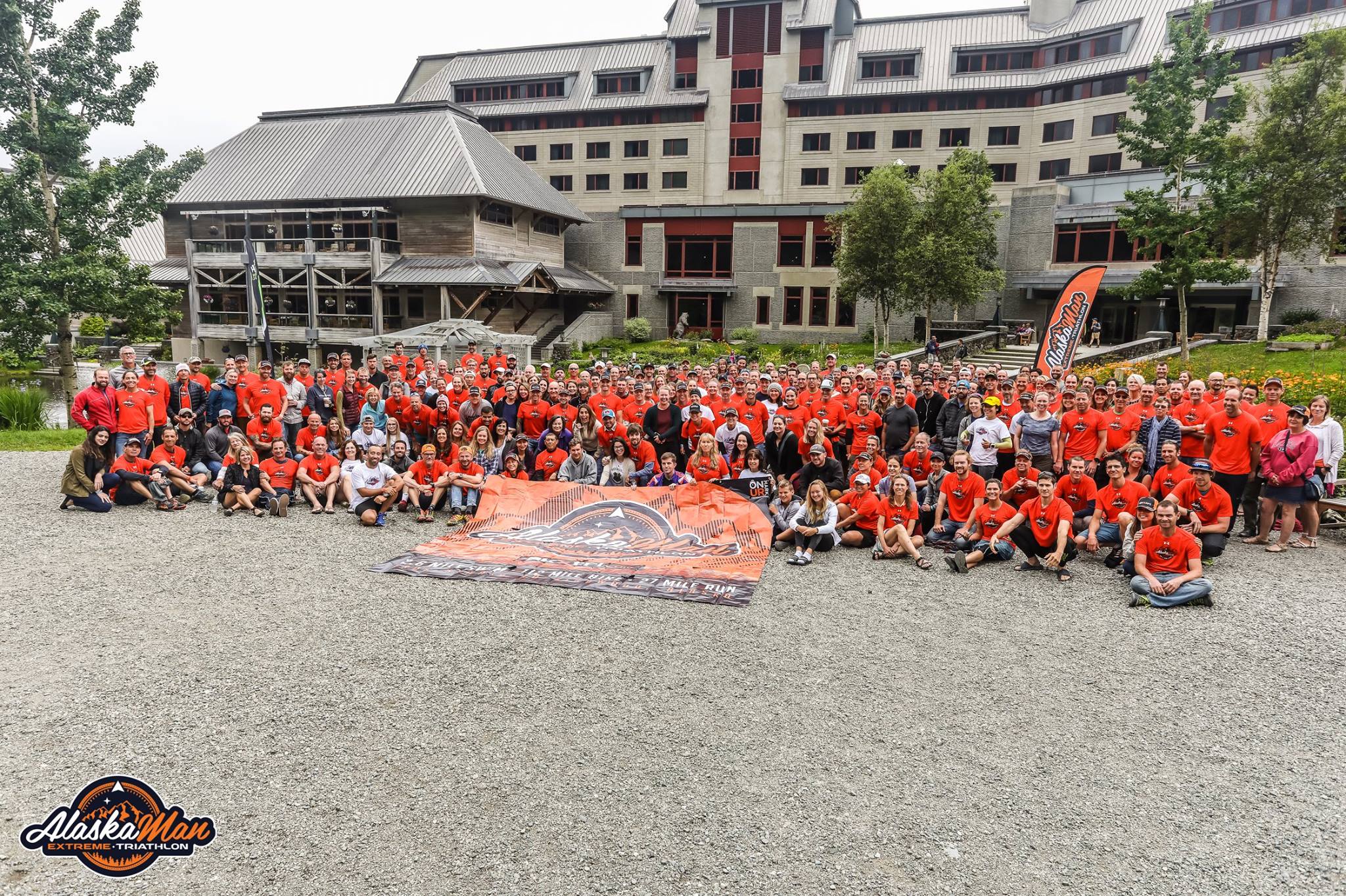 The finishers and their support teams.