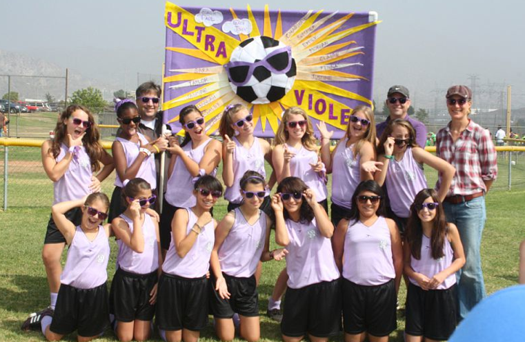 Hannah's last year of AYSO soccer, once again, I'm repping as Team Parent.:)