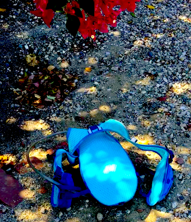 My trusty Nathan hydration pack.