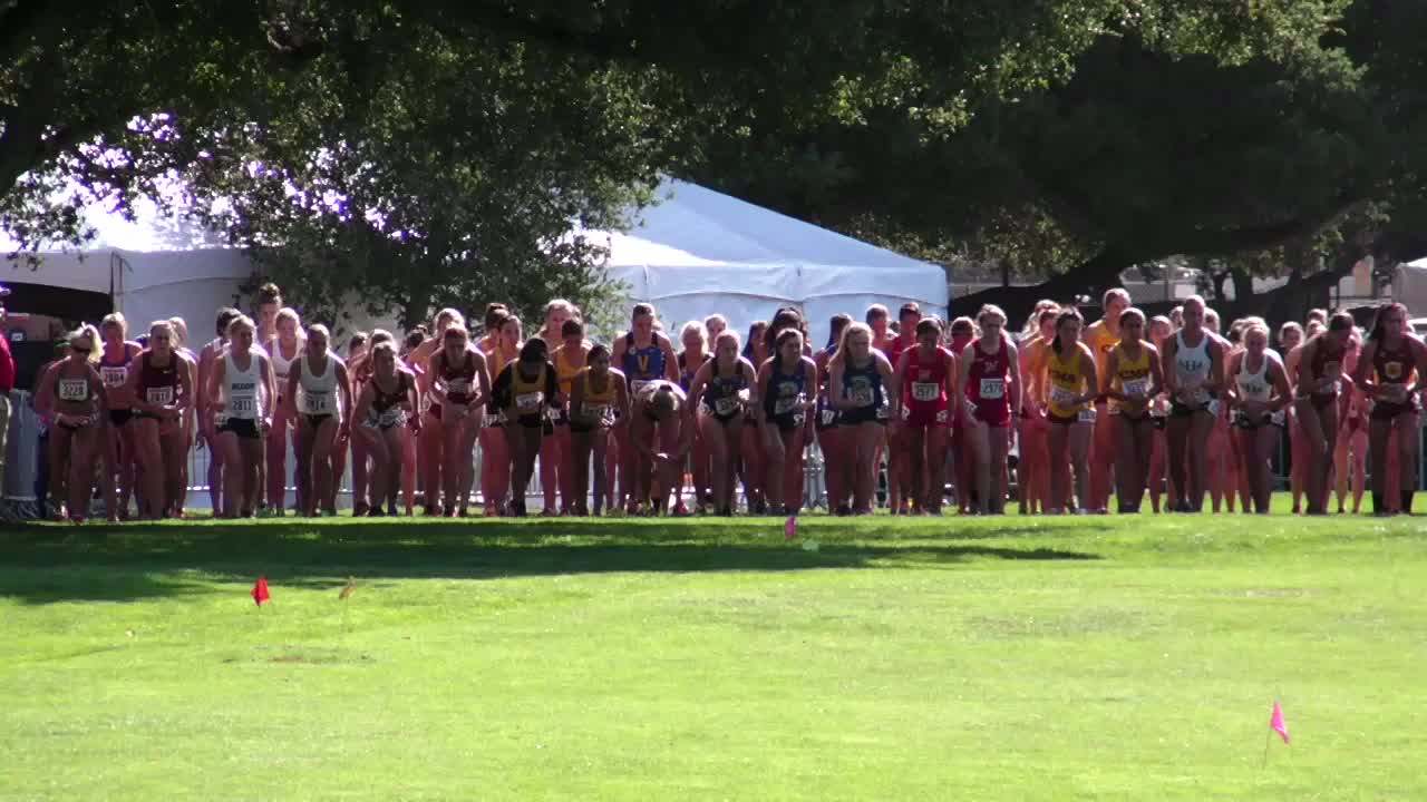 The Stanford Invitational starting line.