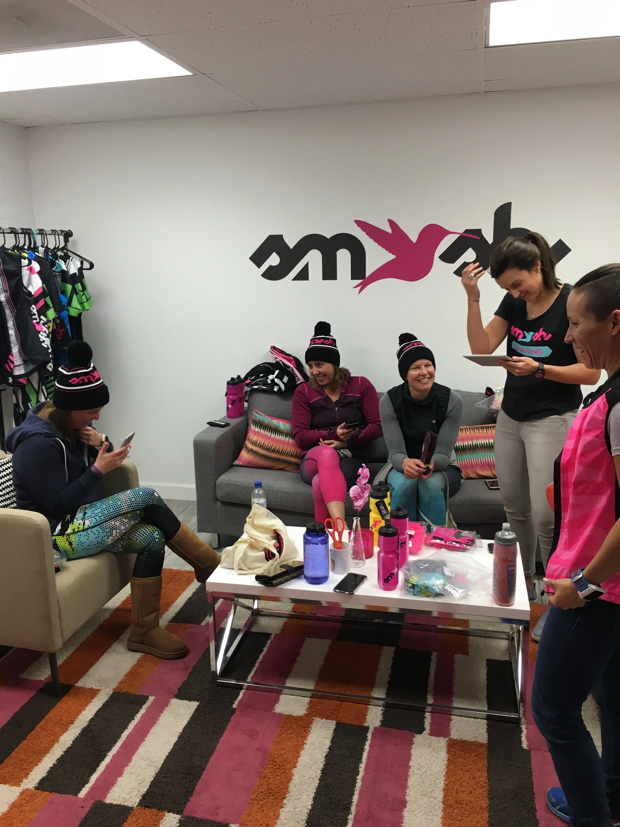 My teammates Jan, Amy, Mary, Lauren, and Rosario soaking up the amazingness at Smashfest Queen HQ.