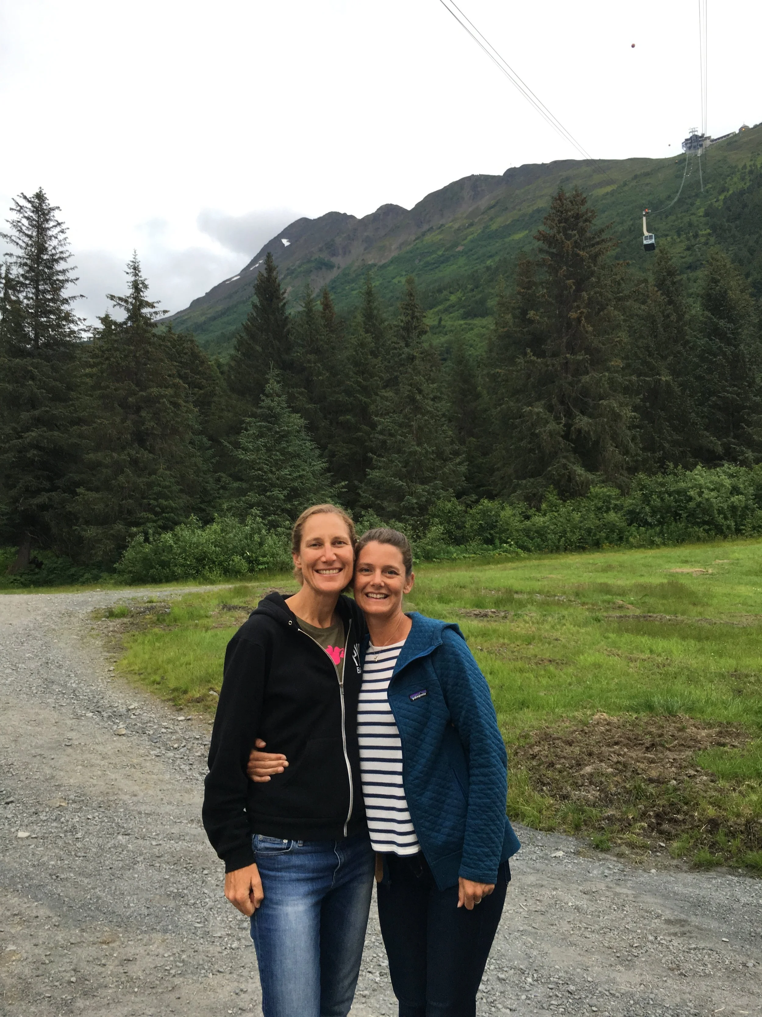 Yours truly and my sister, athlete, and best friend, Sarah, at the base of Mt. Alyeska, AK. We climbed to the top of that mountain twice the day before.:)