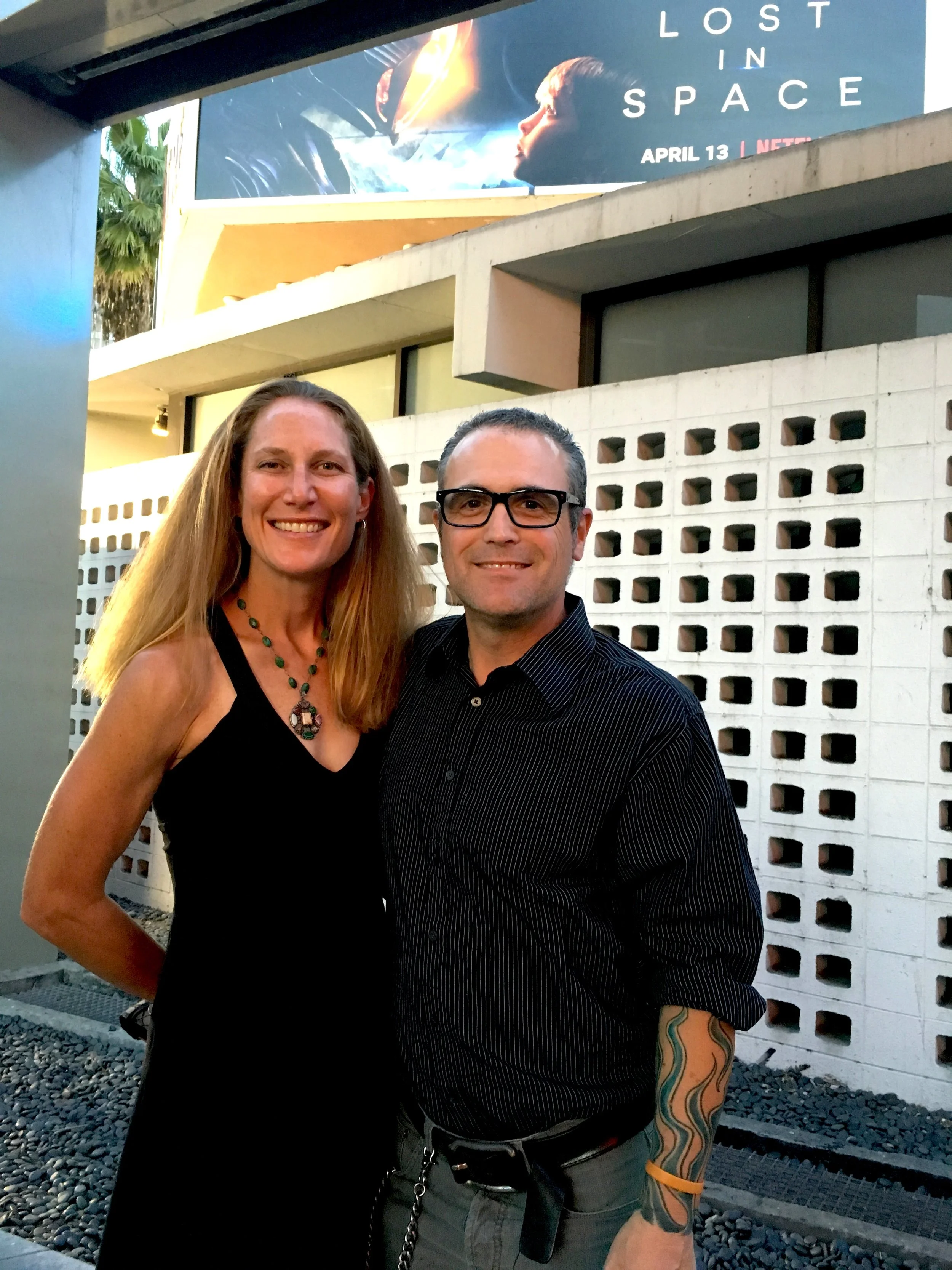 Yours truly wearing the amazing Smashfest Queen "Hillary" dress to the Lost In Space premiere in Hollywood.