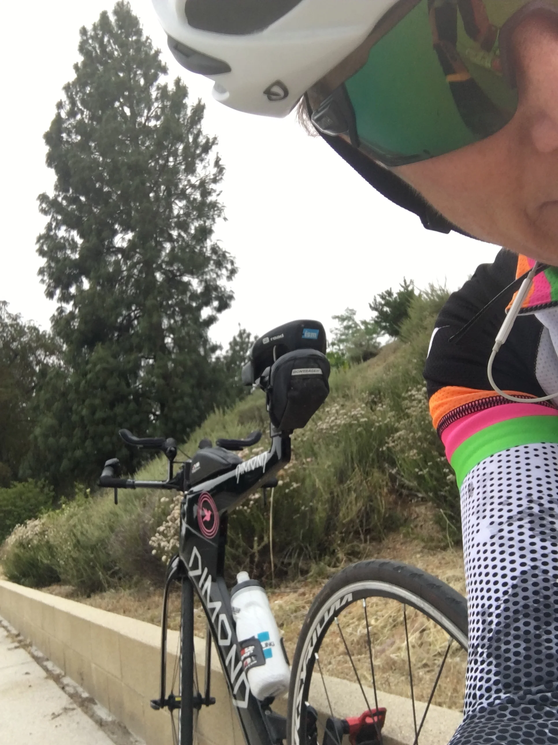 Mid-ride pity party pit-stop.