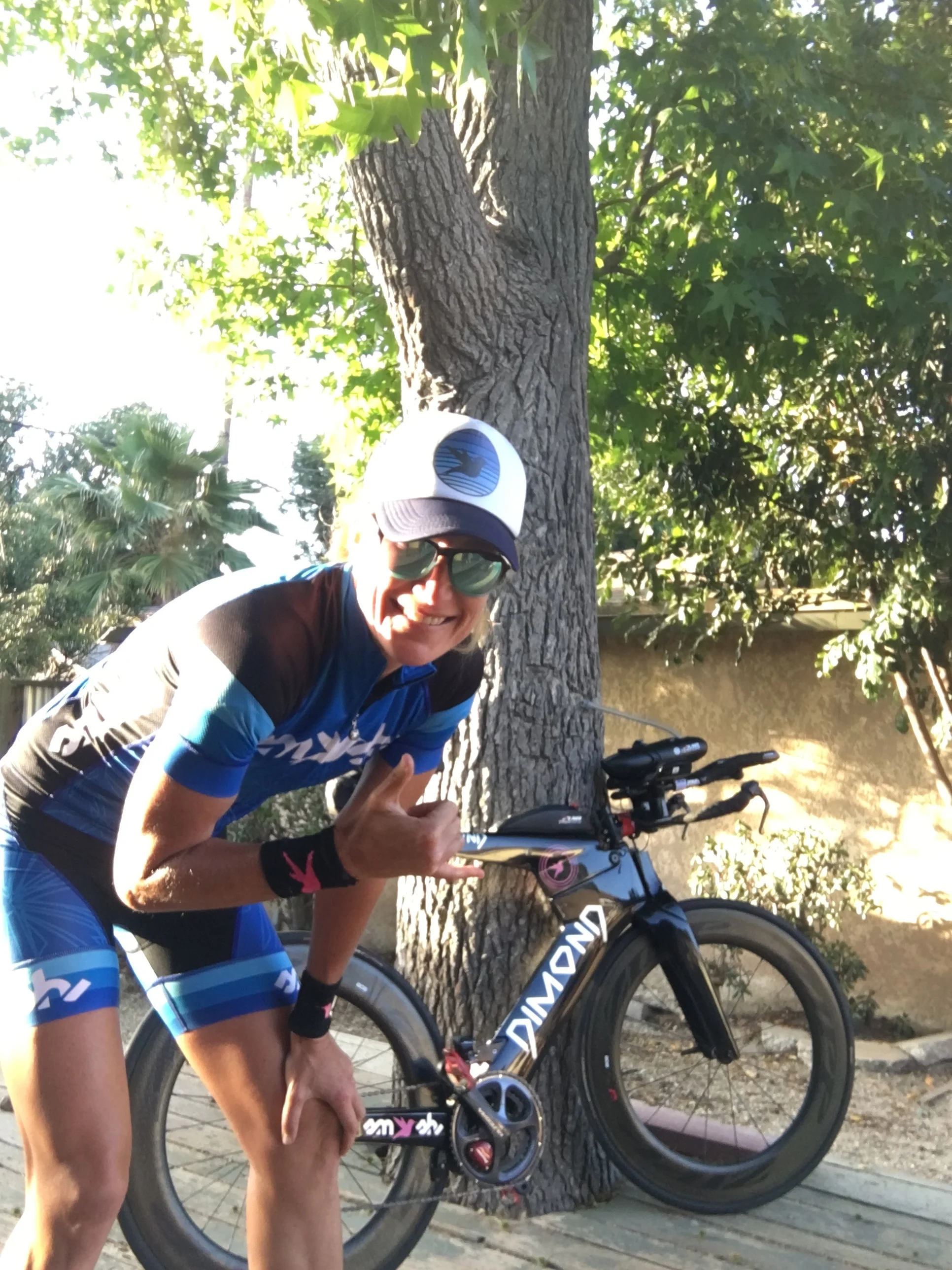 Just before my last ride on Simone before our big day in Boulder.