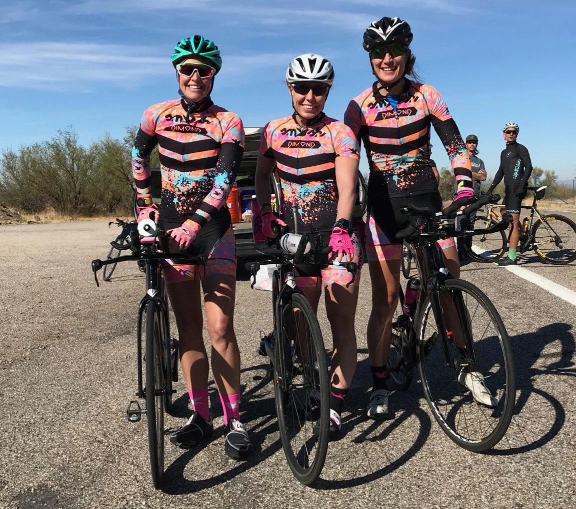 Two of my bad-a$$ teammates that I will be sharing the course with on Sunday, Mary Knott and Amy Hite. 