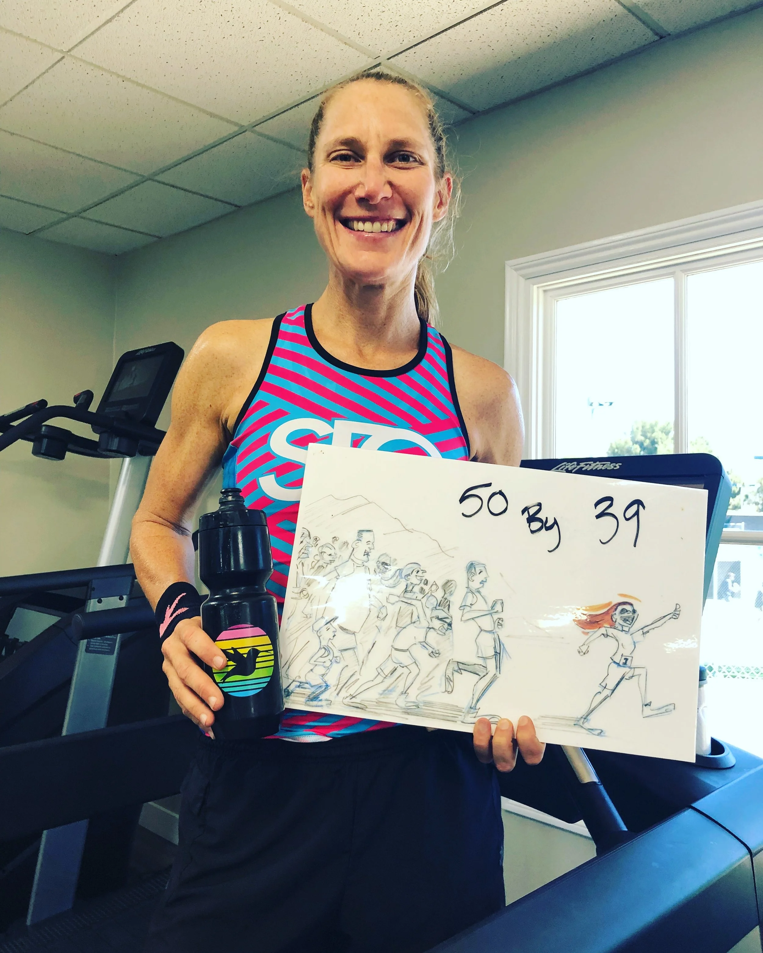 Moments after I finished running my 50th marathon last Sunday, 9/16/18.