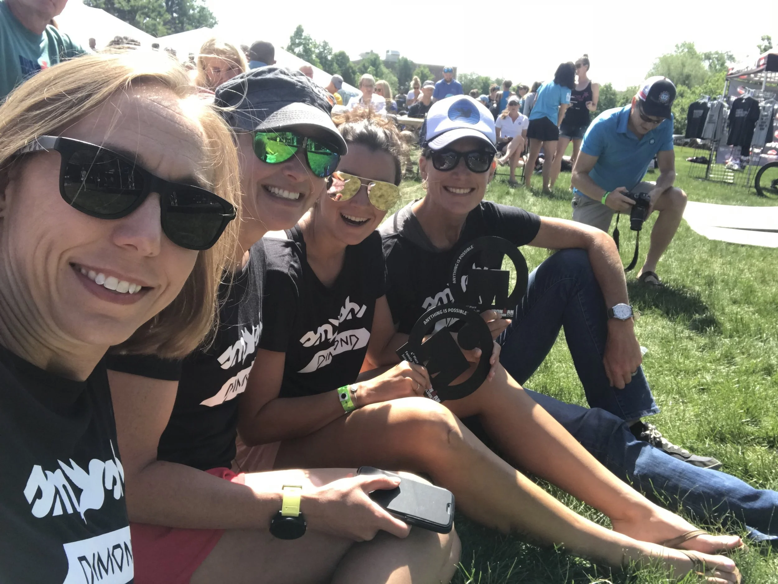 My TeamHPB and TeamSFQ teammates, from left, Amy Hite, Mary Knott, Lauren Palmer, and a CU Alum.