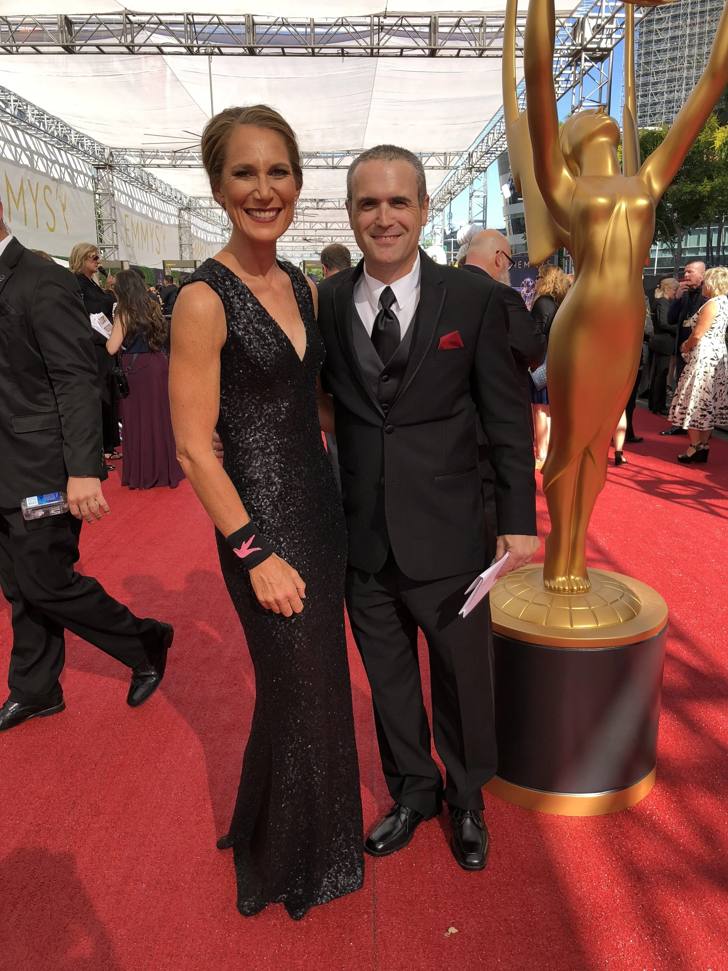 Black-tie date night at the Emmy’s in September.