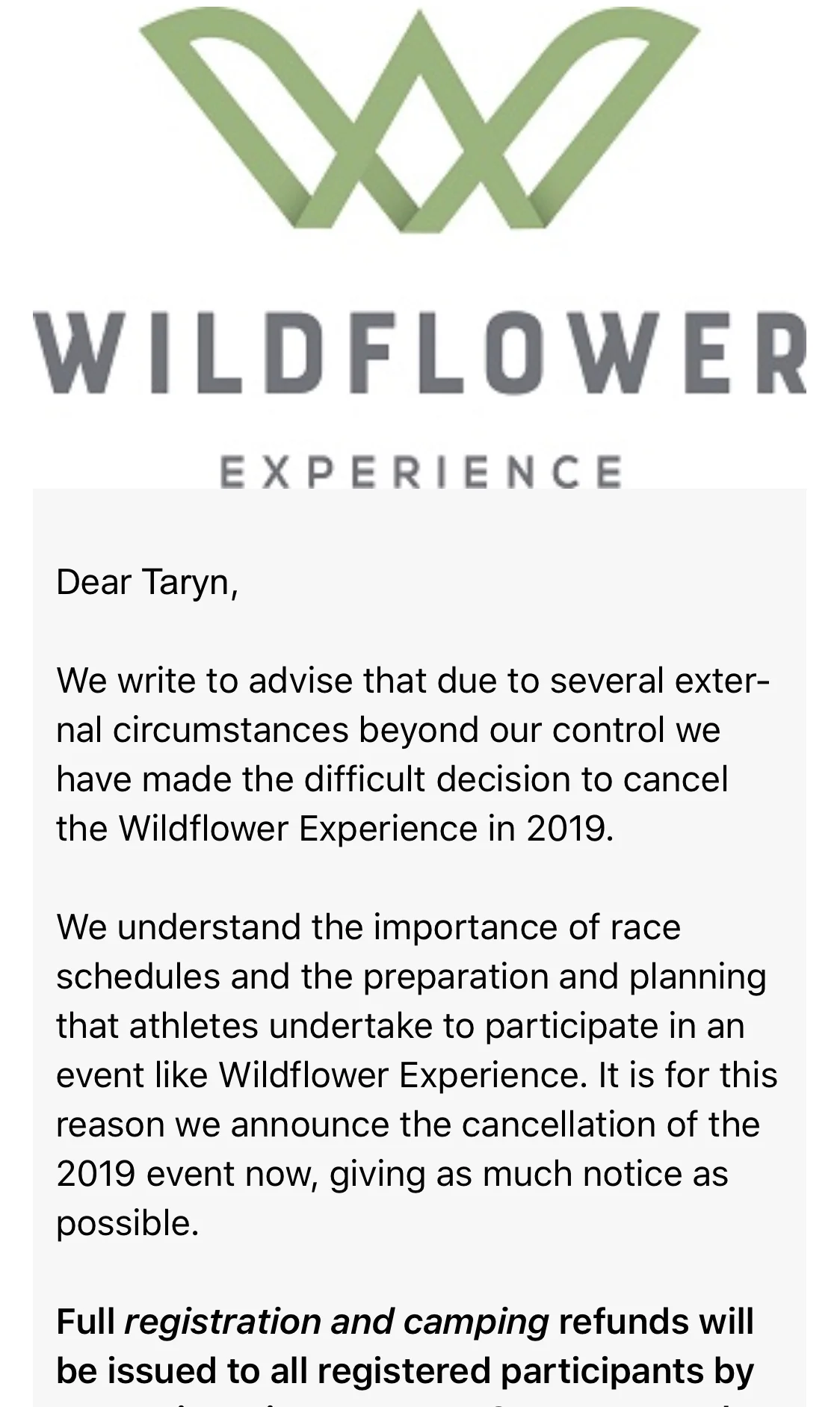 One of the top 3 worst emails I have ever received. 
