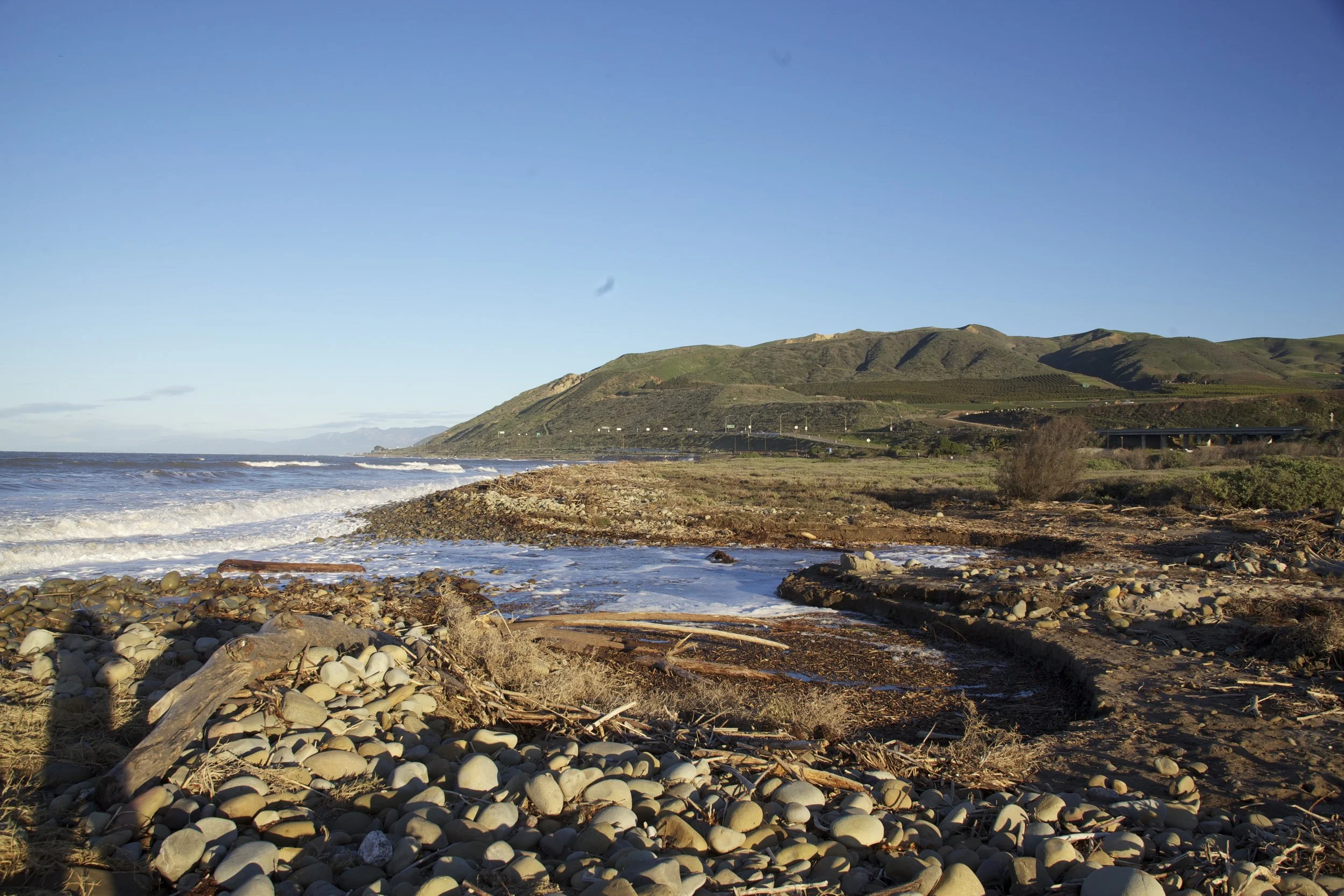 The California coast.