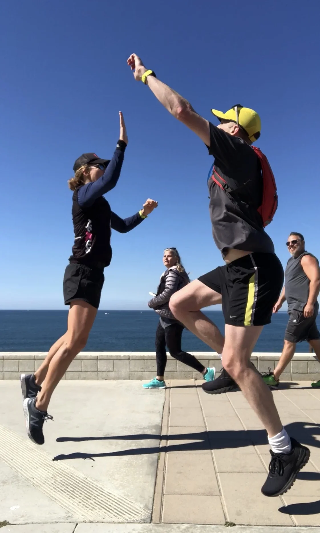 This is a post-awesome-long run photo I grabbed on Saturday with my athlete Ned, but captures the feeling I had when my riding legs decided to engage during my Monday ride along PCH.