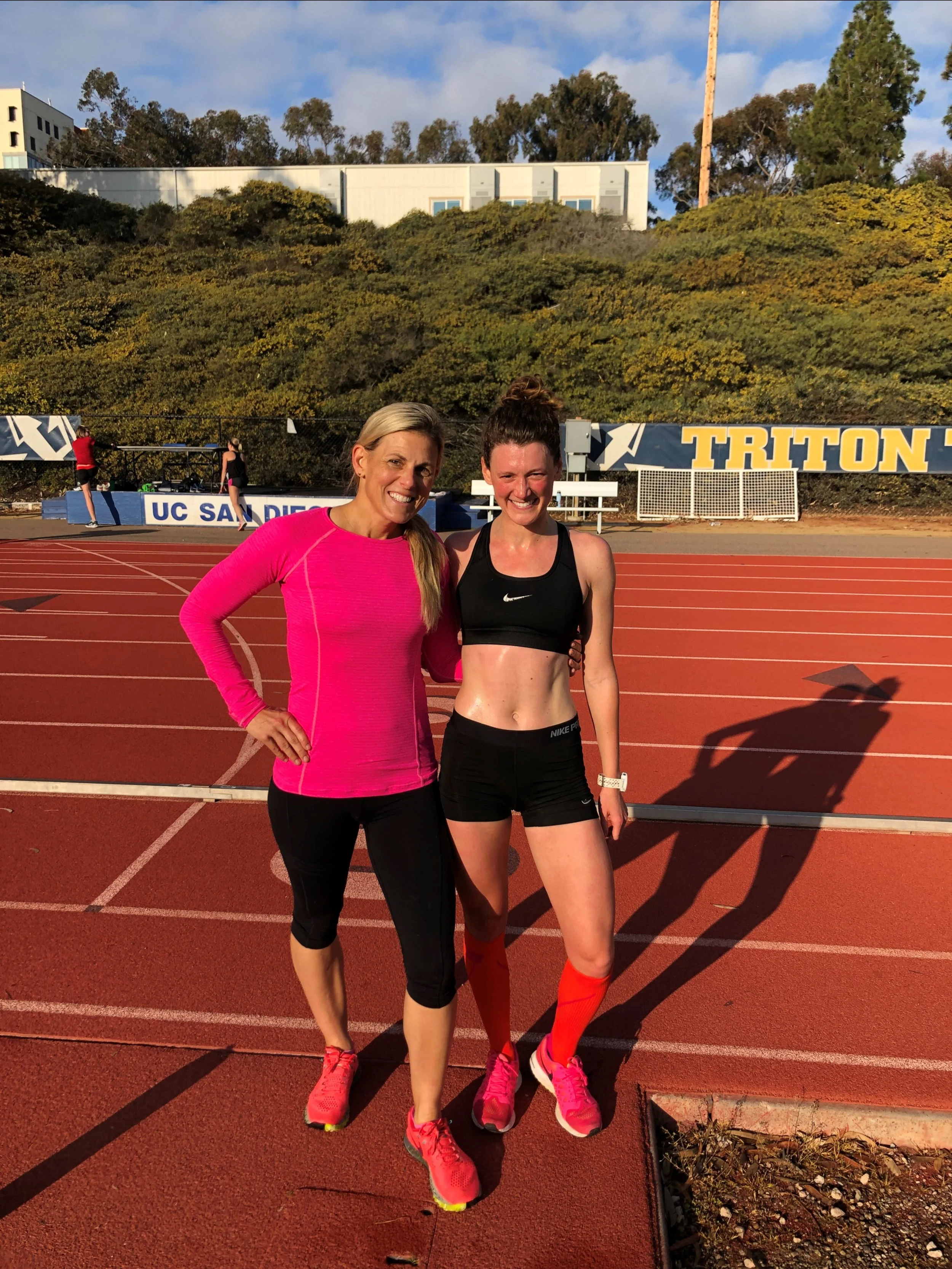 My coach, Hillary Biscay, and my teammate, Alex Watt.