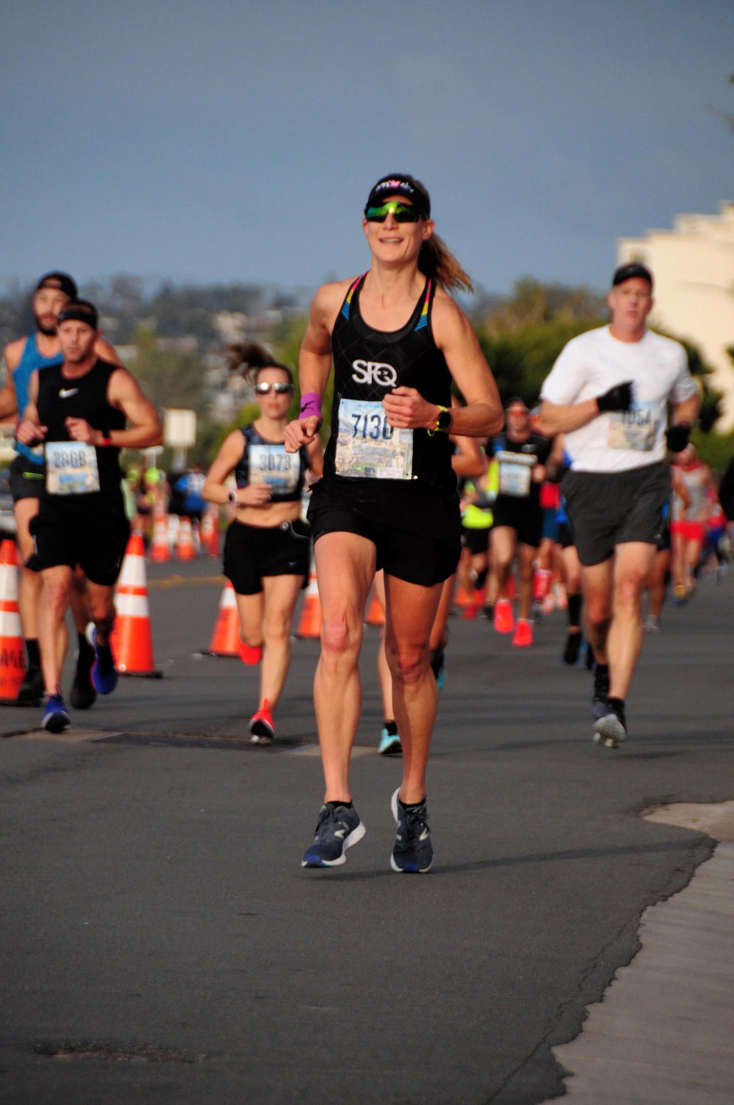 Steady pace around mile 5.
