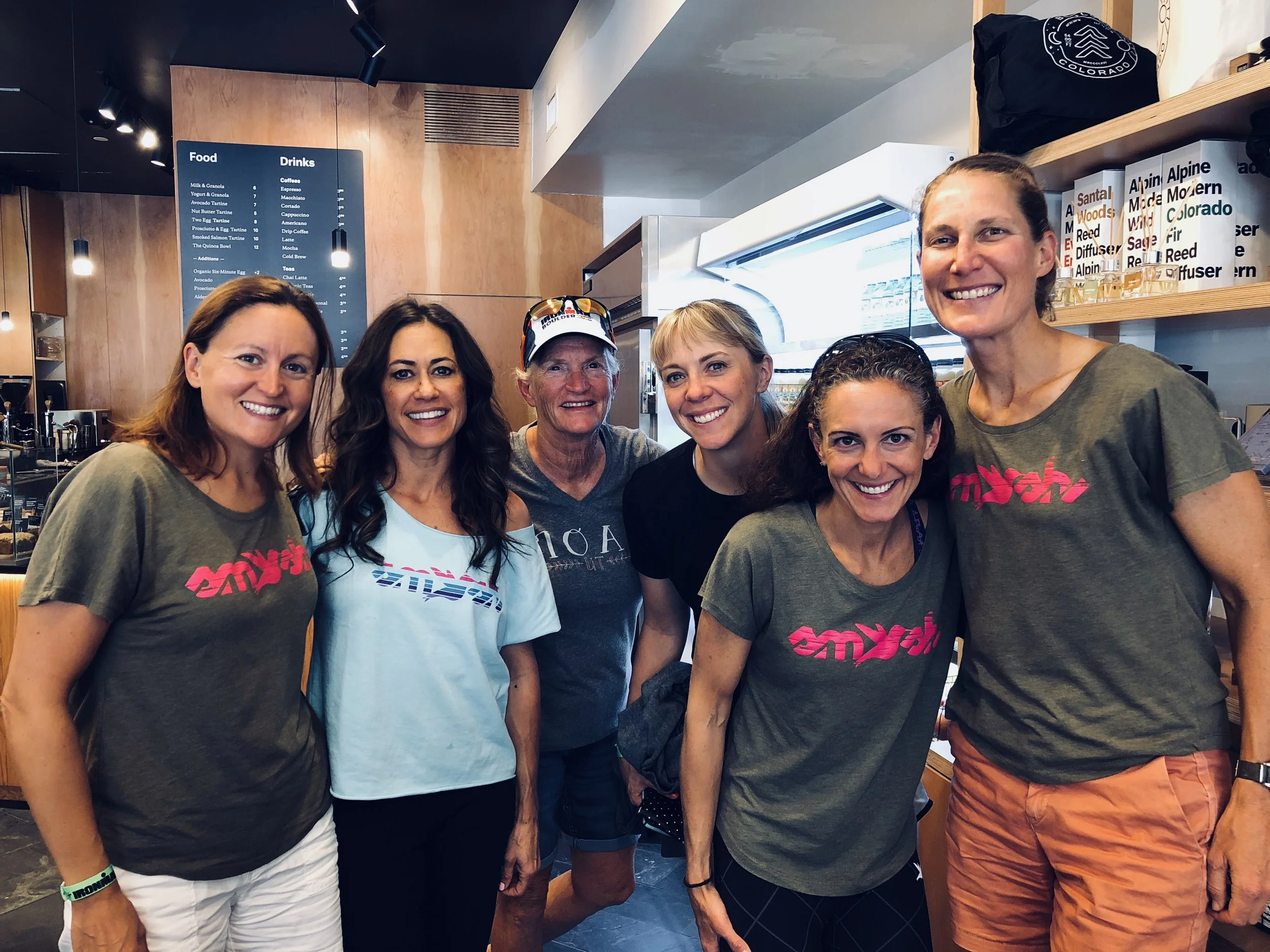 My amazing TeamSFQ teammates, from left: Sarah Peltier, Cortney Haile, Pam Batungbacal, Ashley Wilkinson, Tracy Alexandra, and a CU Alum.