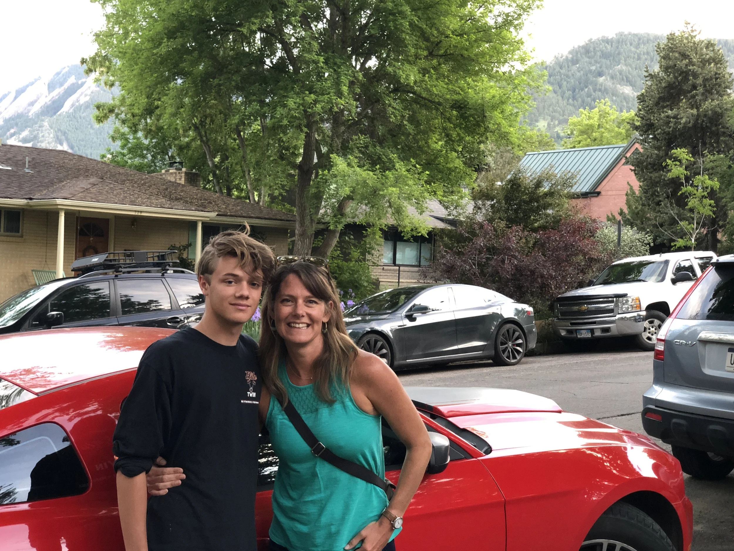 Eric's nephew, Joe, and my sister, Sarah.