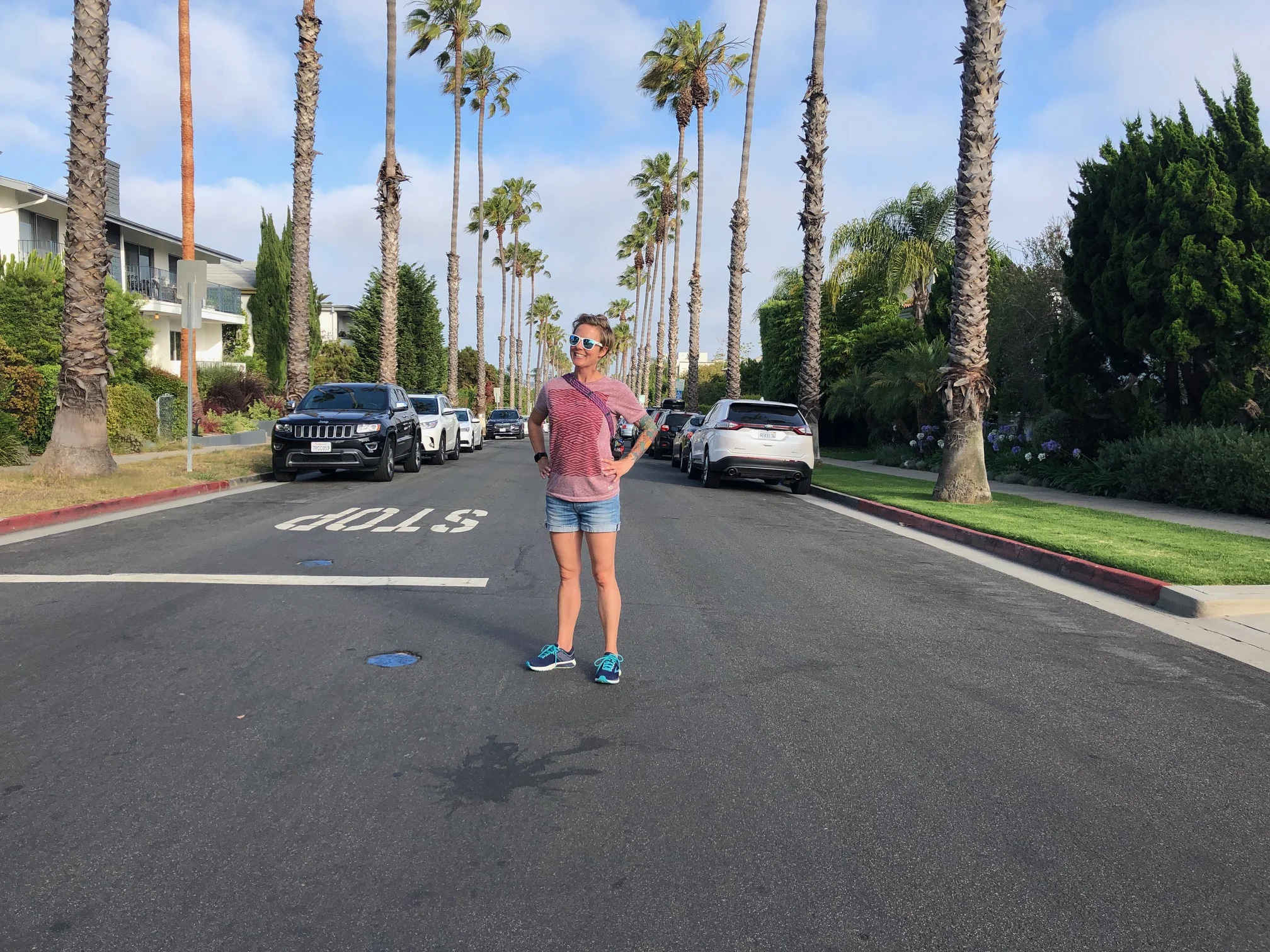 Susie Wood on the streets of Santa Monica.