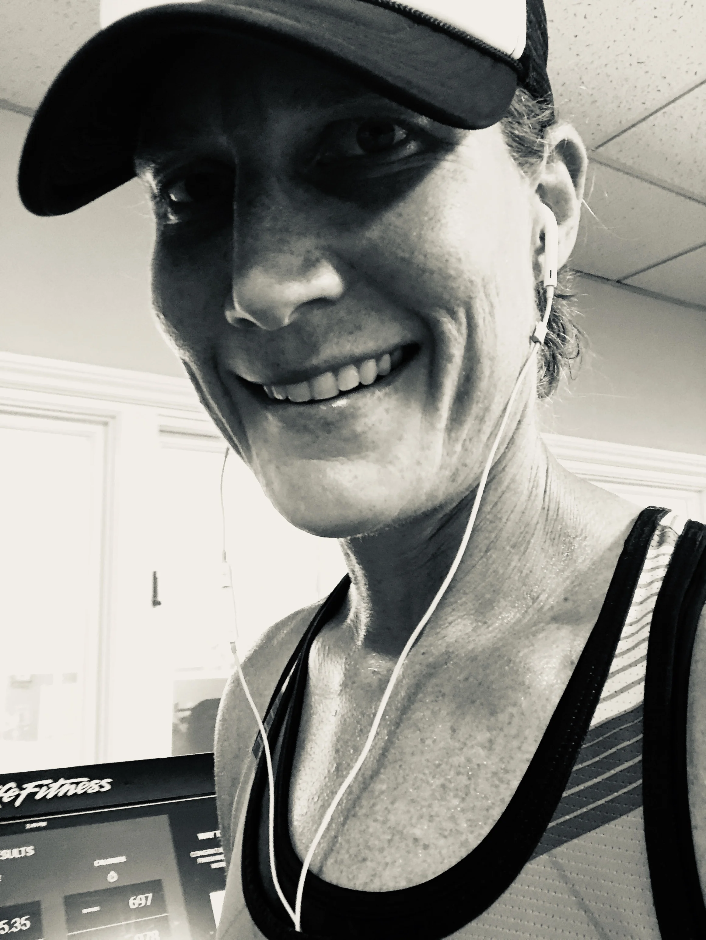 Post enlightening treadmill run.