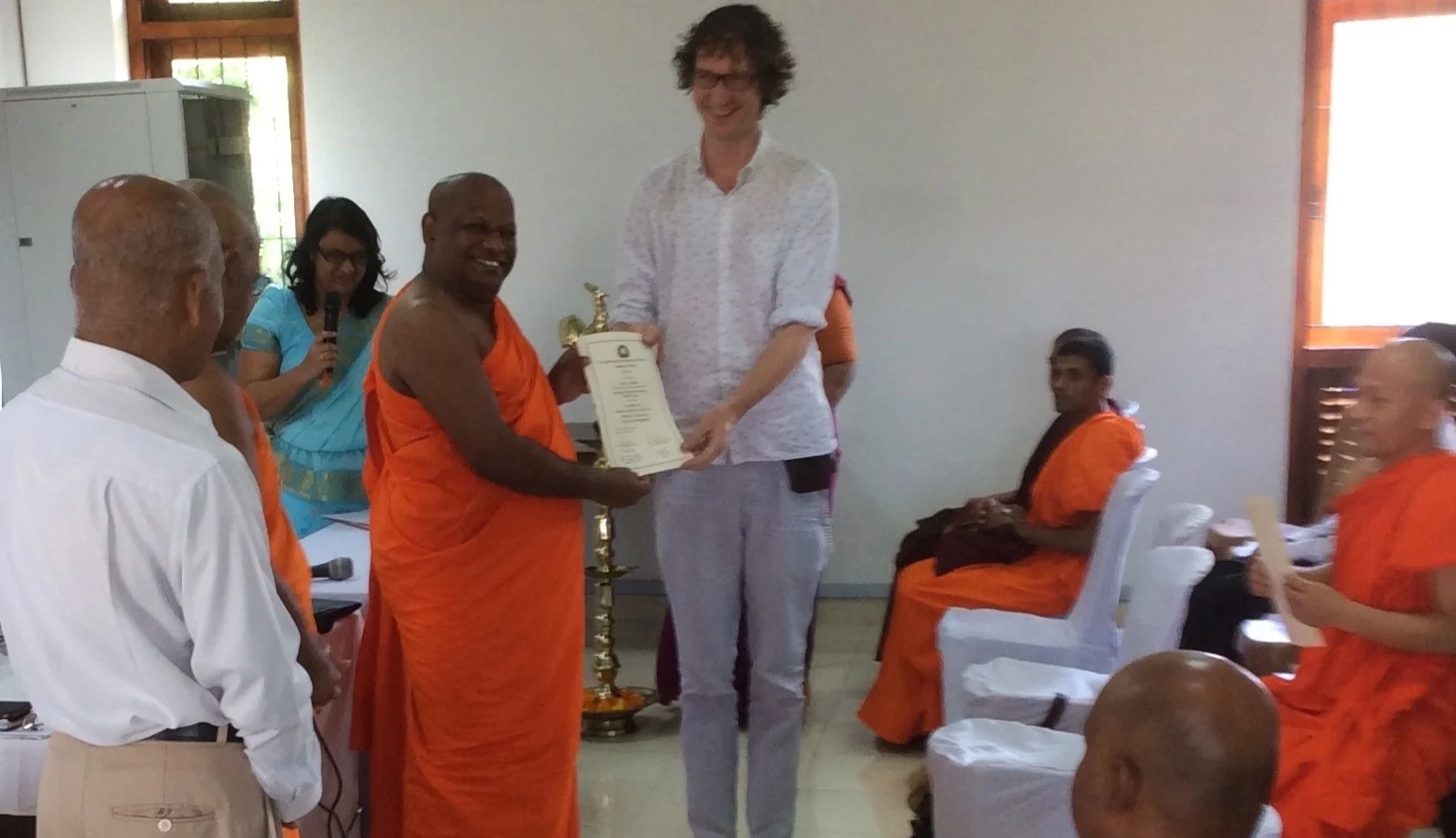 Buddhist Ayurvedic award ceremony in Sri Lanka at the Nagananda International Institute for Buddhist Studies (NIIBS)