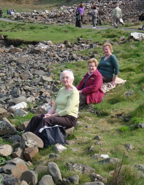 Enjoying the Giant's Causeway