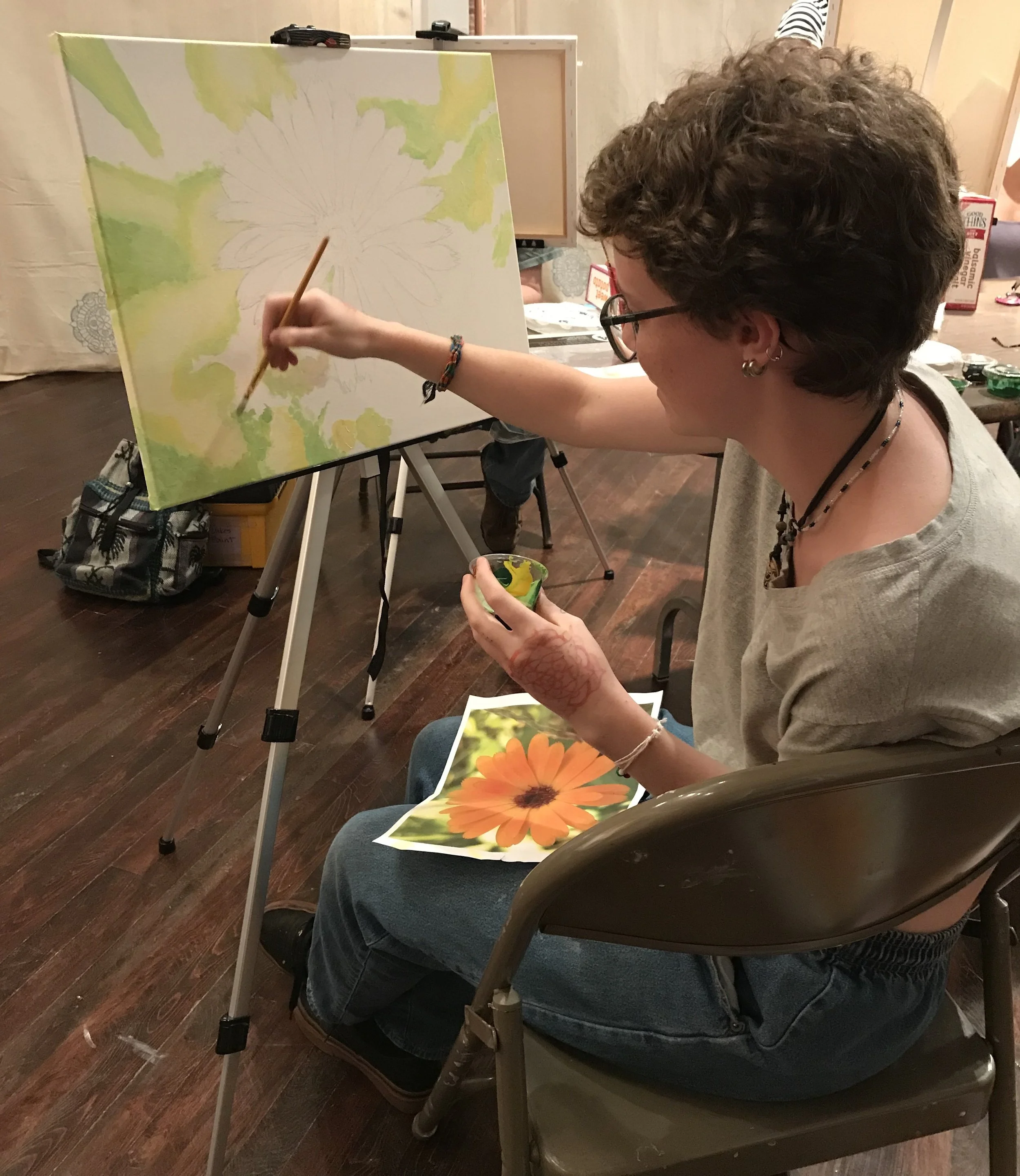  Adult Acrylic Painting: Beginner/Intermediate with Heidi Van Leuven