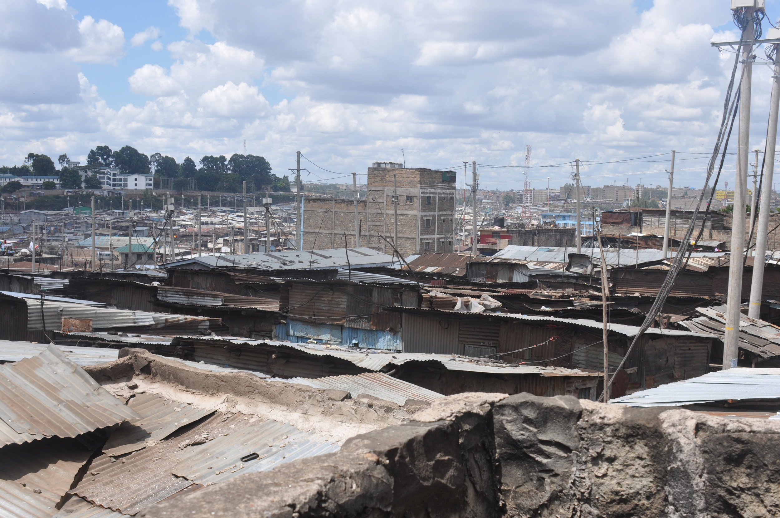  This is Mathare, the giant slum in Nairobi,&nbsp;which is where the students of Mamma Africa come from. 