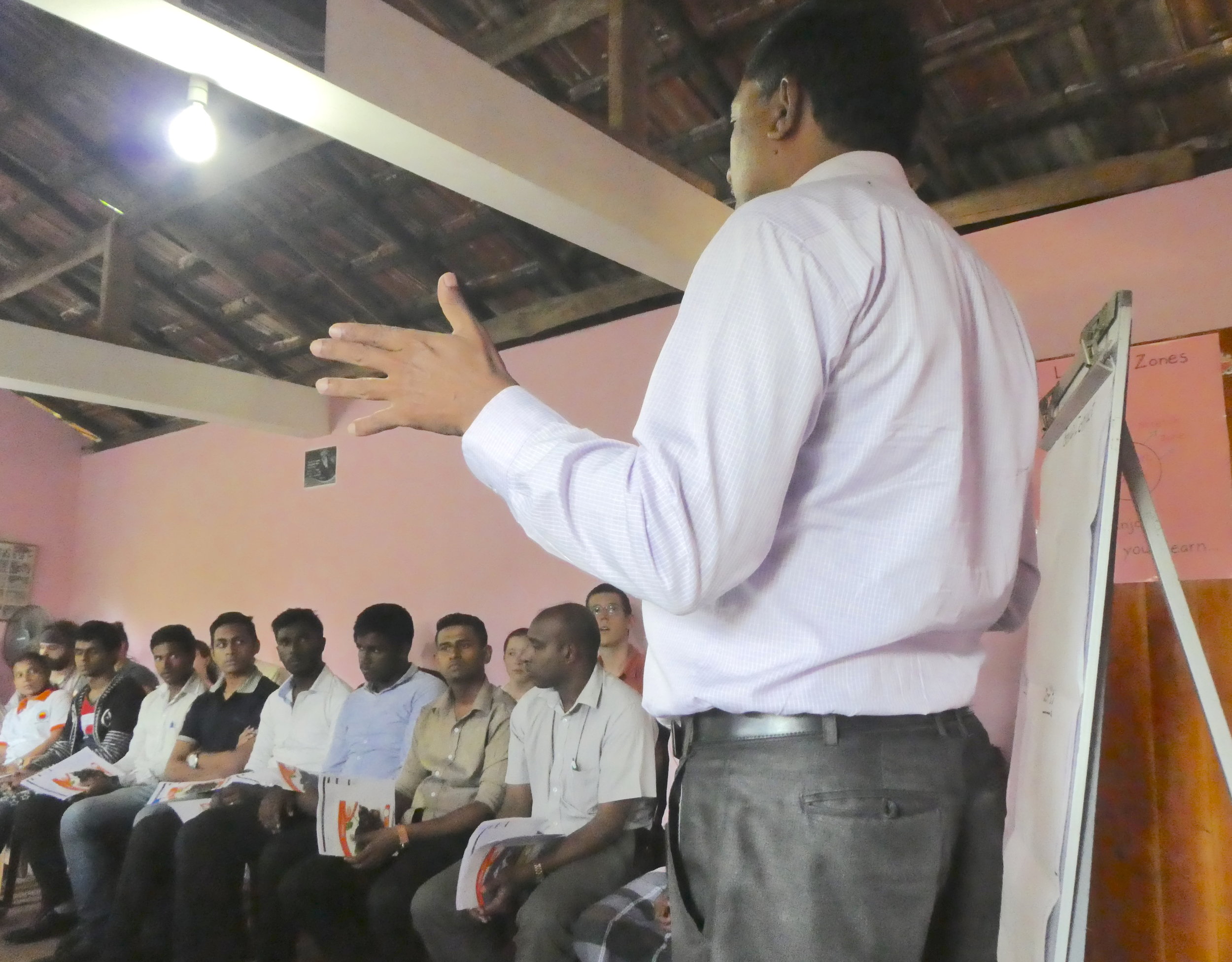 Community meeting in Sri Lanka.