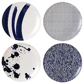 Royal Doulton Pacific Melamine Salad Plate, Set of 4, Blue, Dia.20.5cm.jpeg