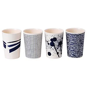 Royal Doulton Pacific Melamine Tumbler, Set of 4, Blue, 300ml.jpeg