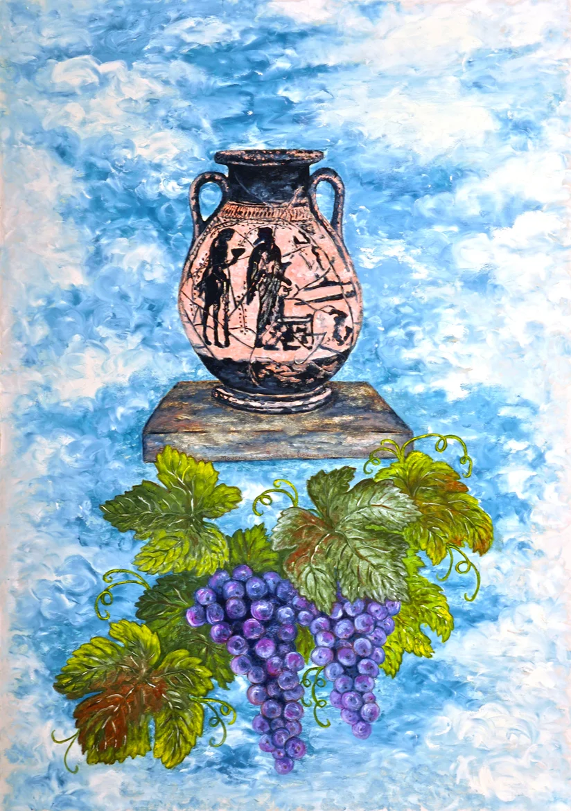Amphora & Grapes