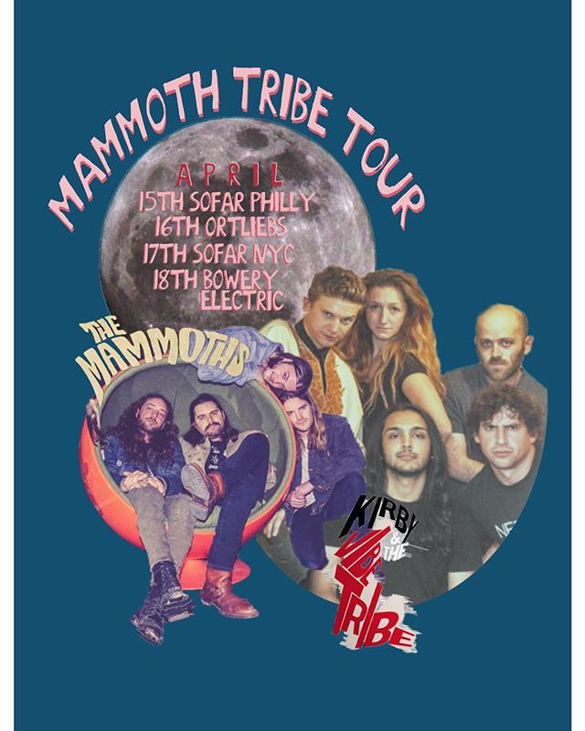 MAMMOTH TRIBE //
\\
Today starts a fun little run with Austin buds @the_mammoths. Check us out in Philly and NYC //
Monday: @sofarphilly 
Tuesday: @ortliebsphilly 
Wednesday: @sofarnyc 
Thursday: @theboweryelectric