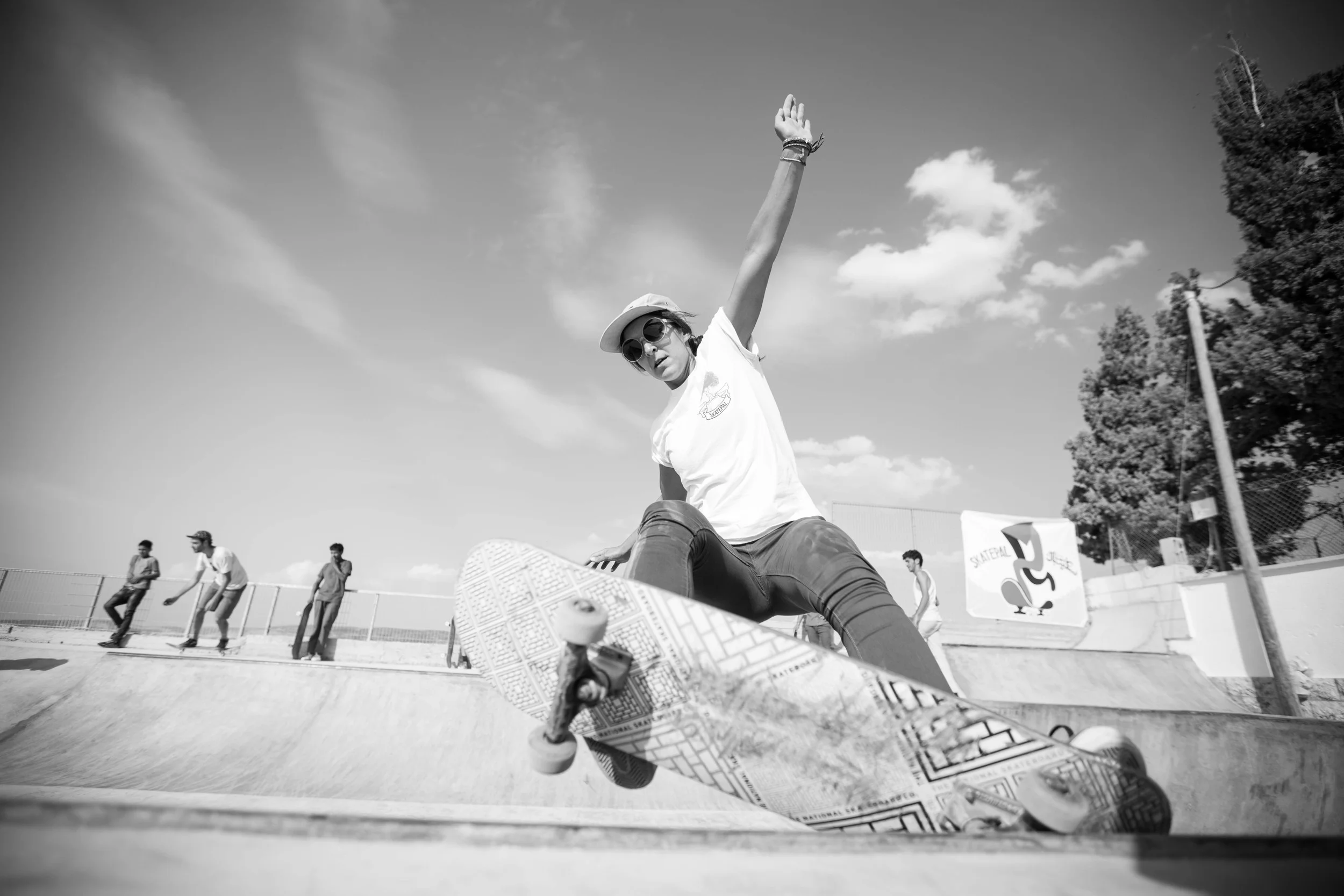 Lilly frontside 5.0's during the opening day of Asira skatepark, Oct 2015. Photo: Emil Agerskov