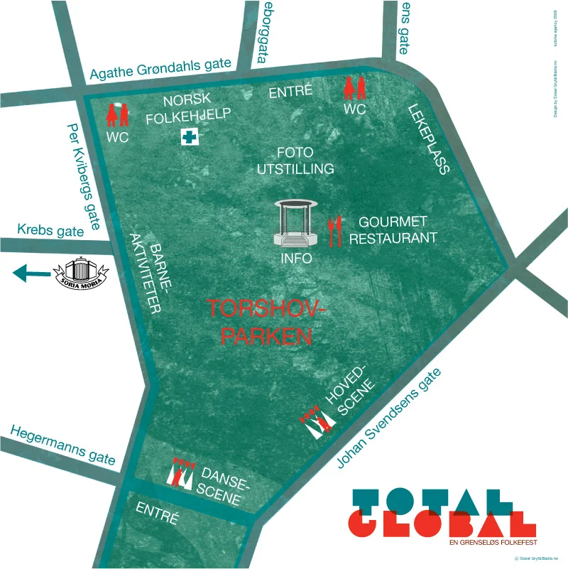 Map of the festival area