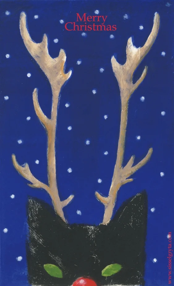 Rudolph the Red Nosed Cat