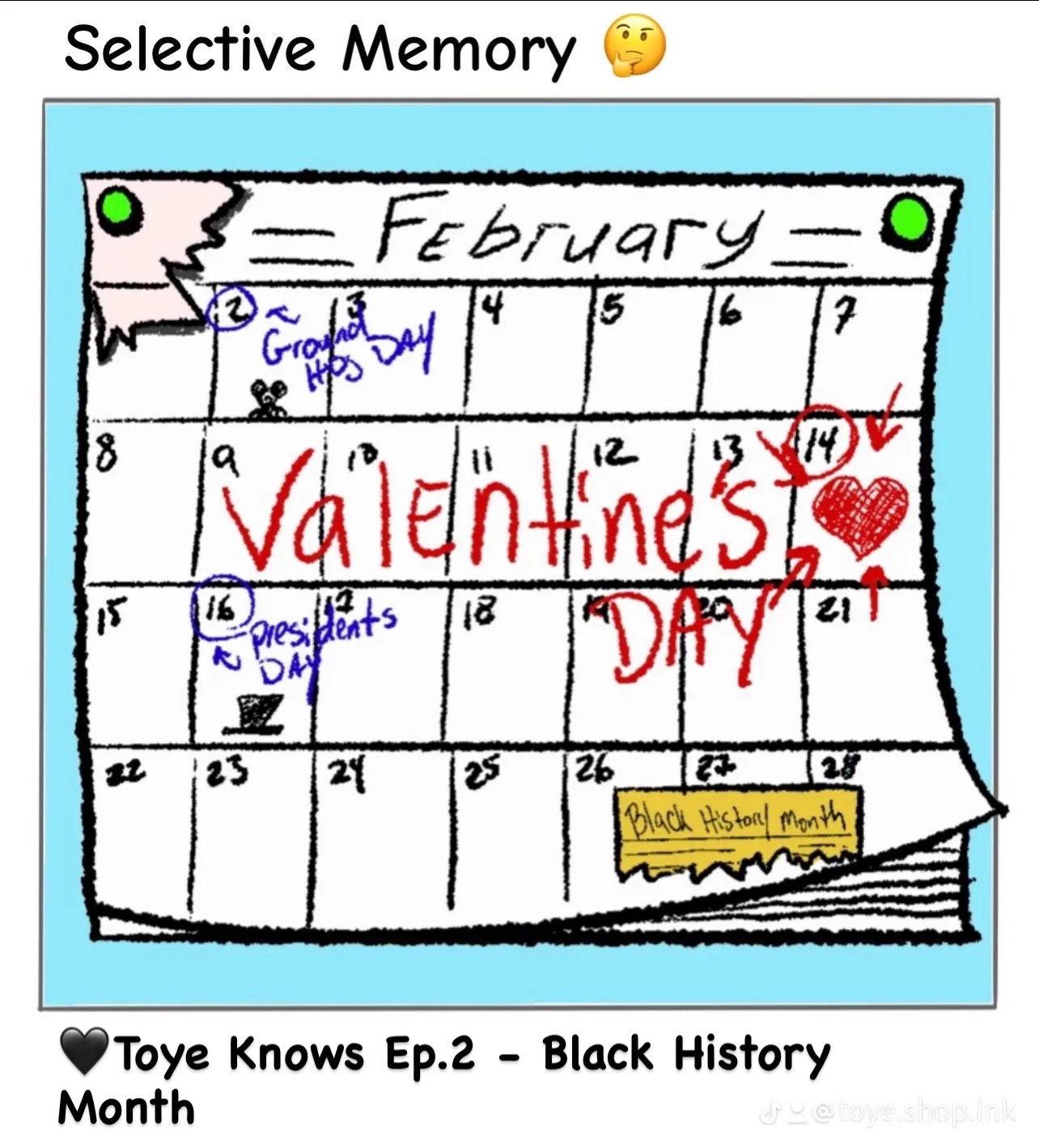 Toye Knows Ep.2 - Black History Month
Observations on ink, life and everything permanent 

This episode is a gentle reminder that American history, culture is a mixed bag of all cultures good and bad and those contributions shouldn&rsquo;t be overloo