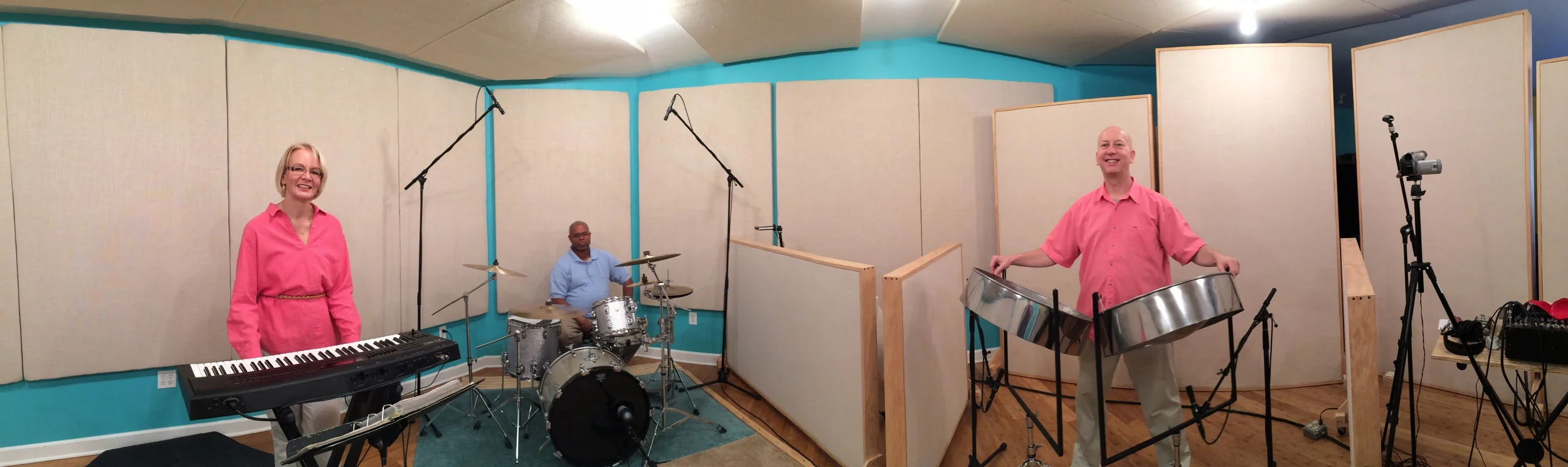 Here we are recording "Tell Me Why" at Countryside Studios, January 2016.