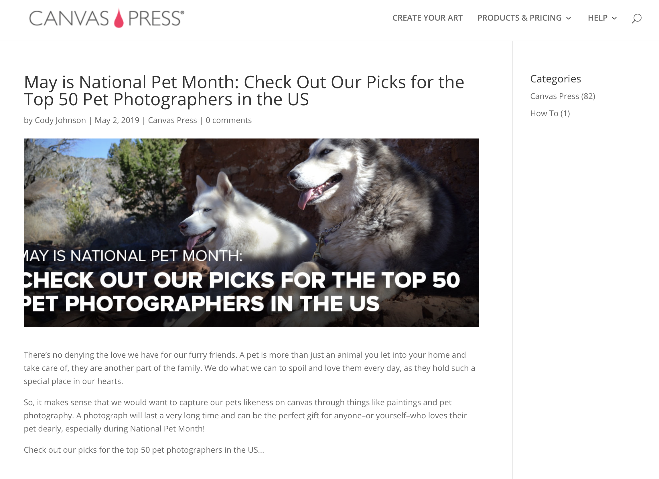 Featured | Canvas Press blog