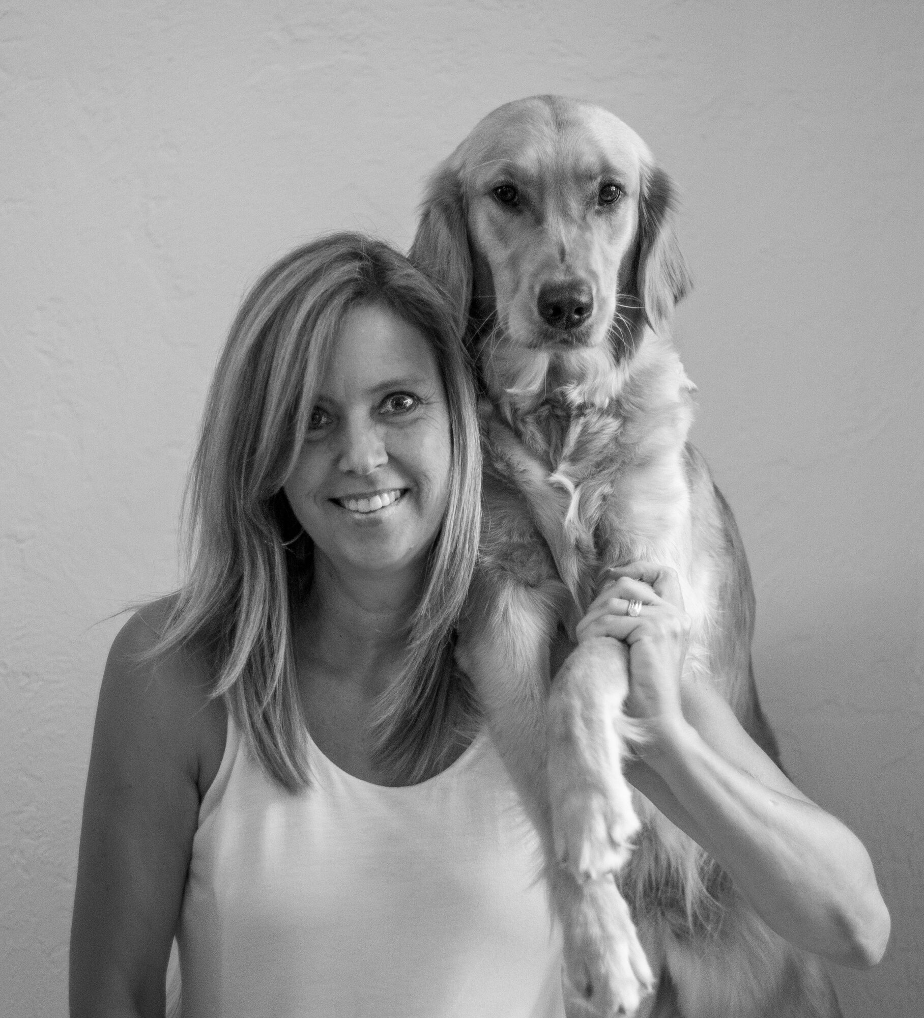 This girl. My rambunctious goofball. Who also happens to be scared of my camera. How ironic is that? Pet photographer adopts rescue dog who is petrified of having her photo taken. 

When I set up my camera to take a test shot, I put Zoey in a sit sta