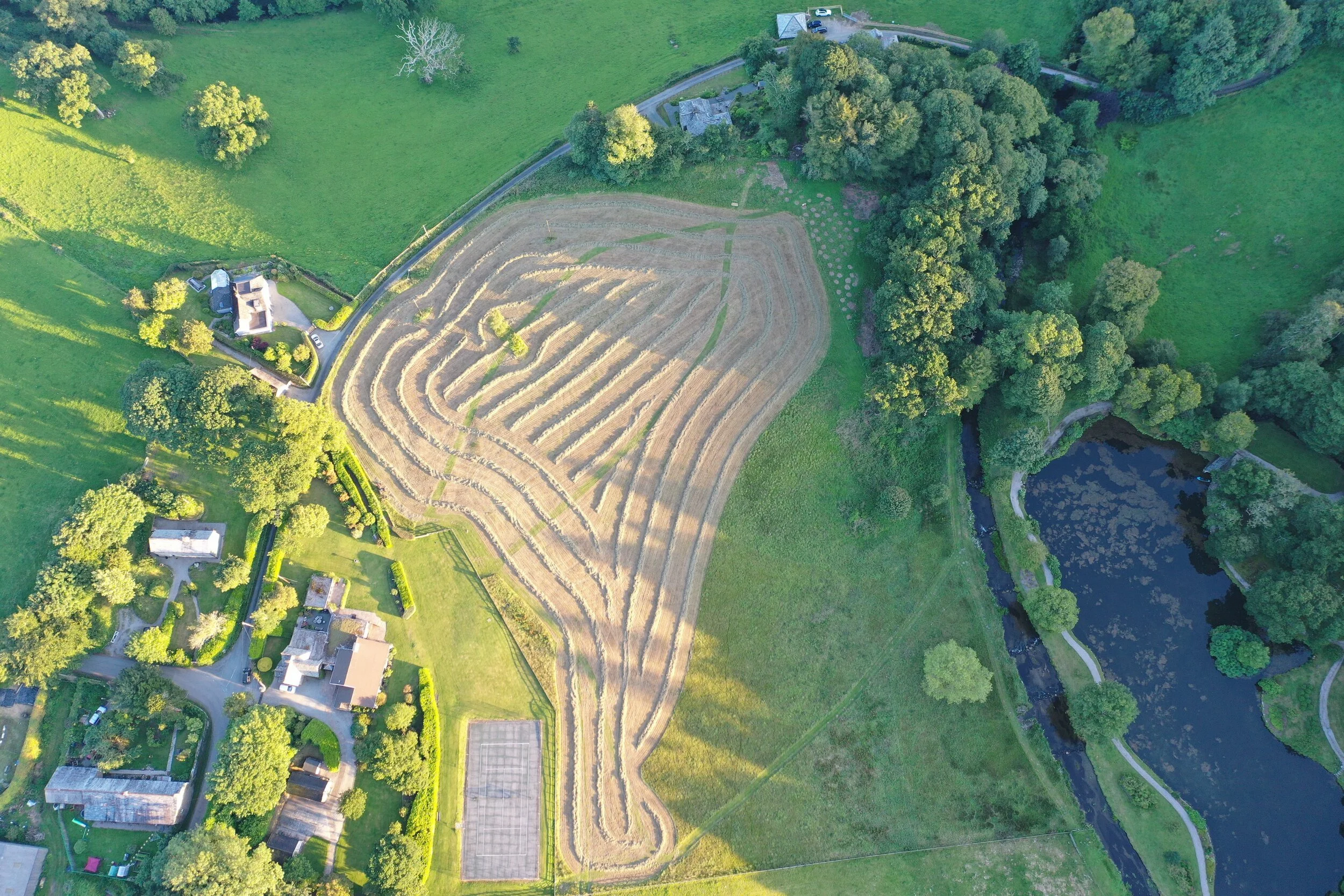 Trebartha village to the swan pool July 2020
