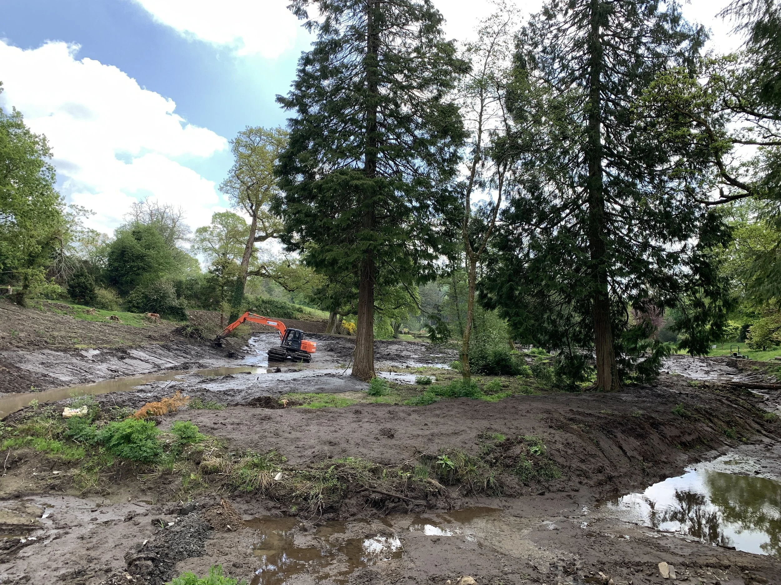 The amphibeous digger 7 May 2020