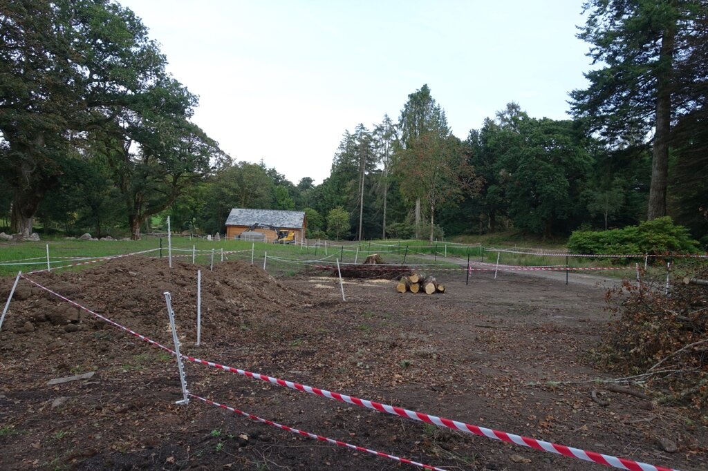 Marking out the new glades along the pipeline - September 2016