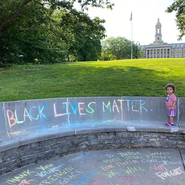 Teaching life lessons. I&rsquo;m proud of her and our community. #blacklivesmatter✊🏽✊🏾✊🏿 #endqualifiedimmunity #nojusticenopeace