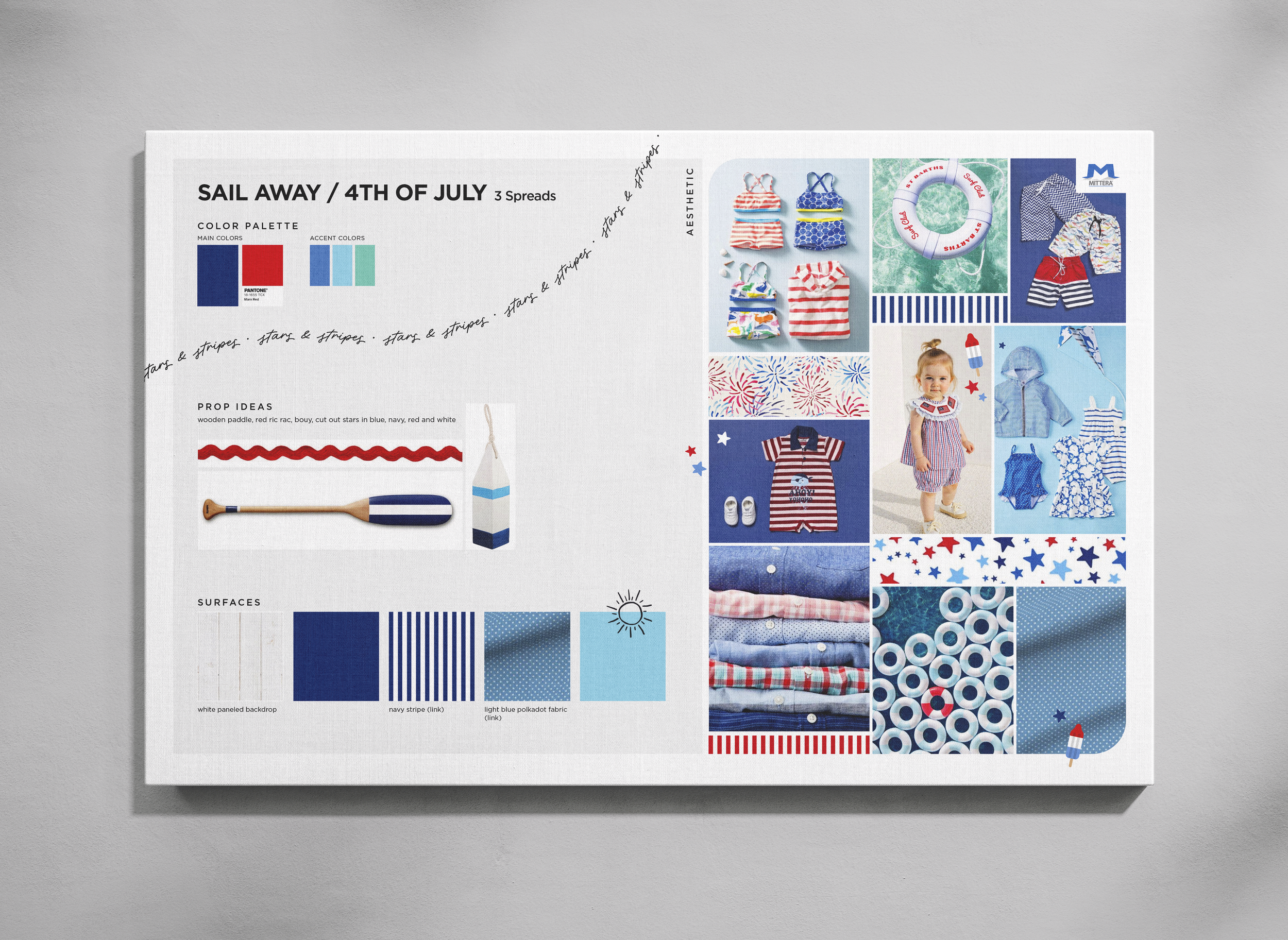 Look and feel for the Sail Away collection - Spring / Summer '26 Creative Deck  ⇧