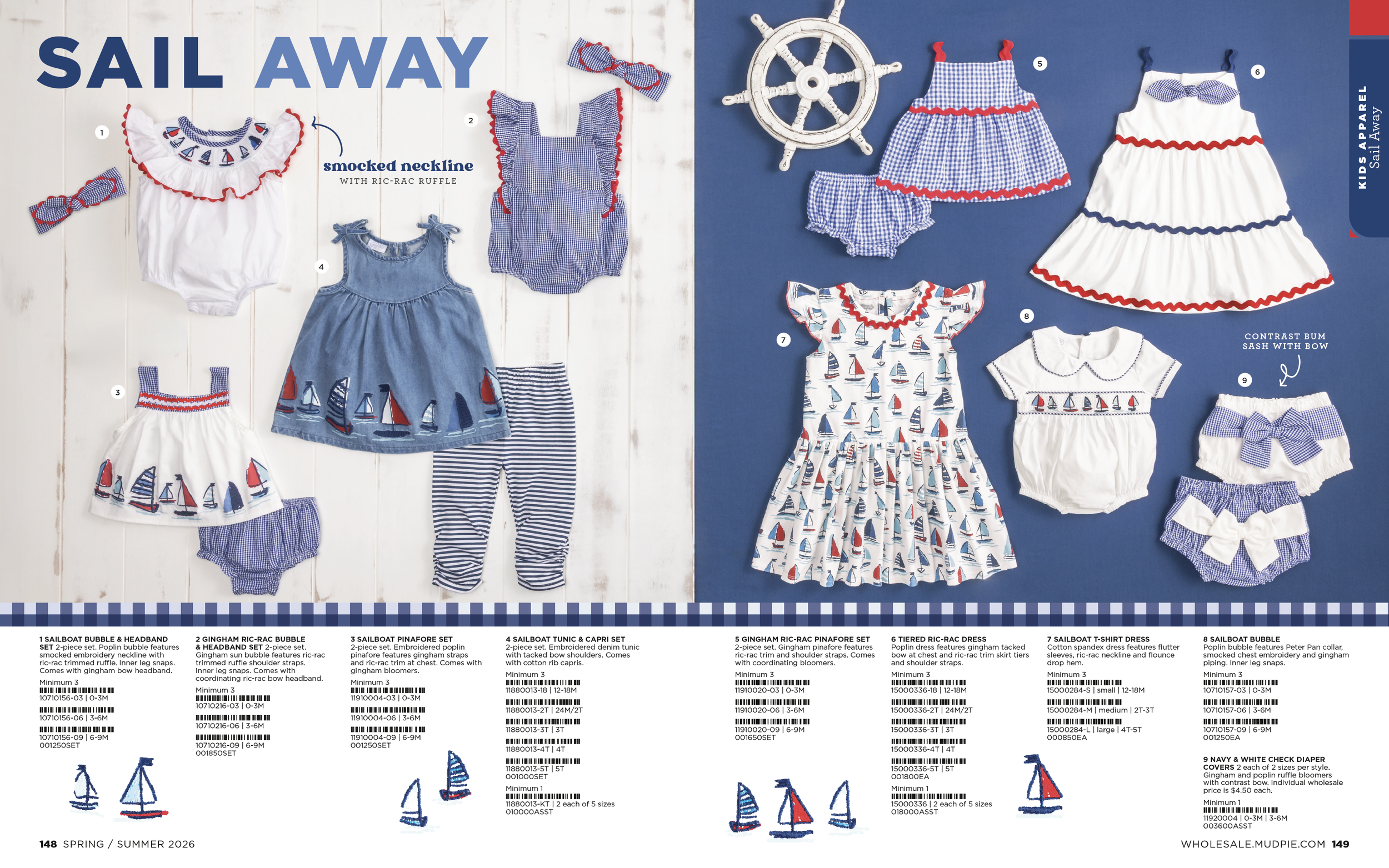 Final layout for Sail Away collection. *Creative direction credit only  ⇧