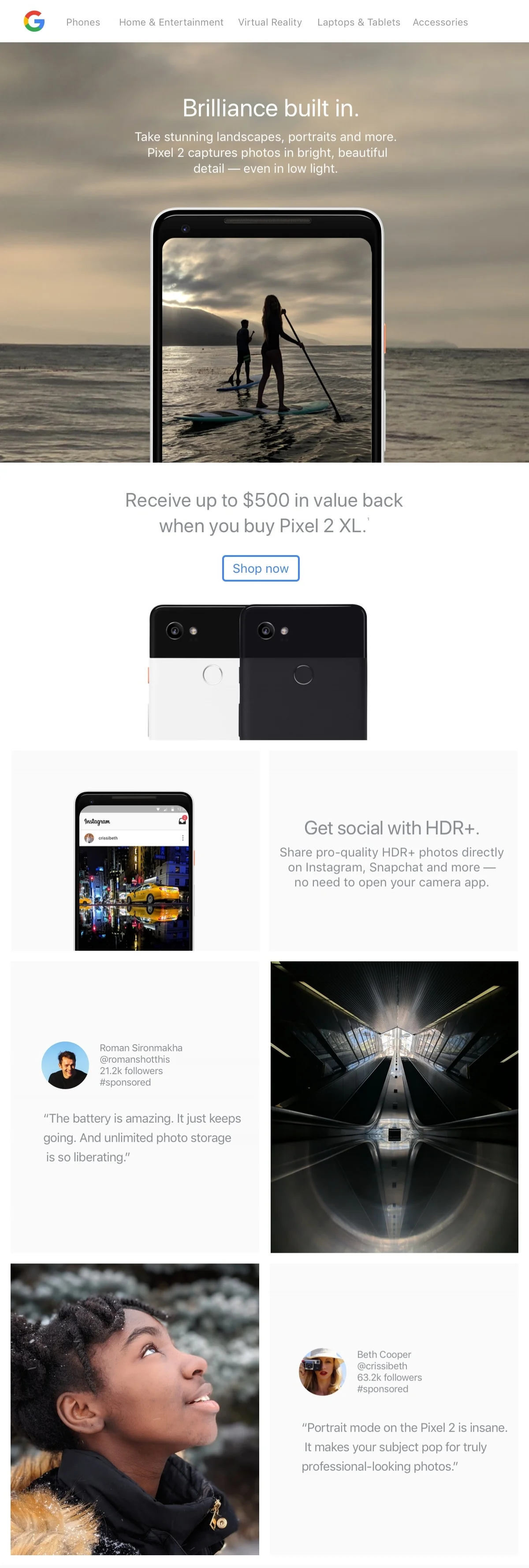 The Pixel Camera Story